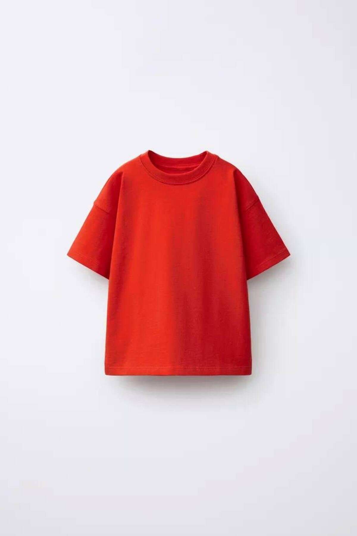 Kırmızı Basic Çocuk T-shirt