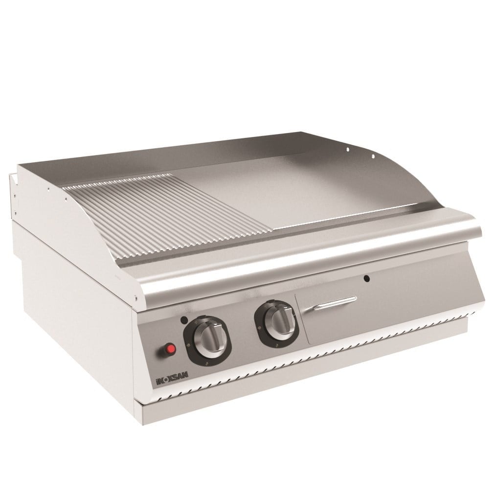 İnoksan-Grill Plate Set Üstü Yarı Oluklu Izgara INO-7IG22S