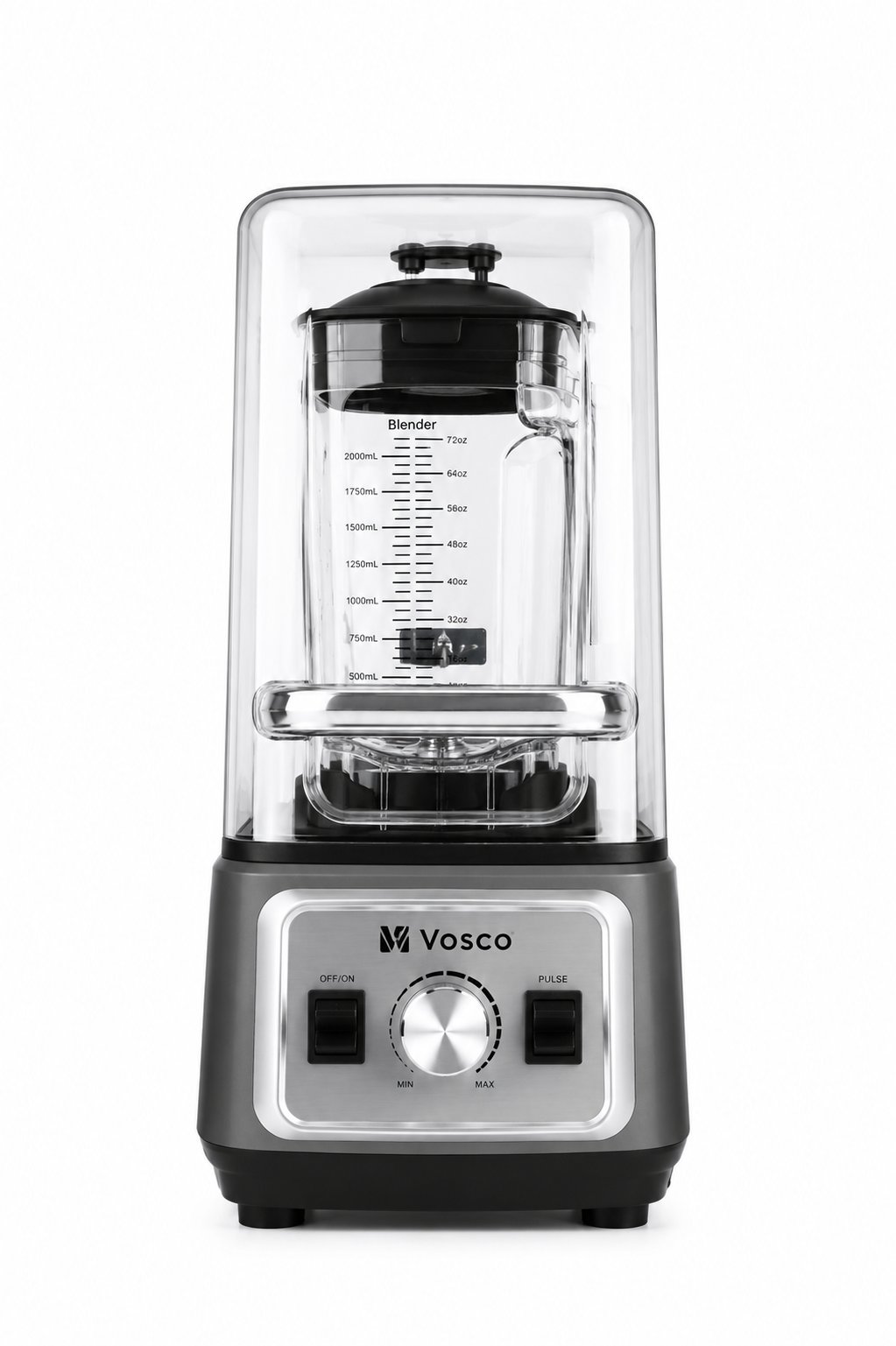 Vosco Profesyonel Blender 2 Lt - 1600W Sessiz Soundproof Kapaklı Blender VHS-608