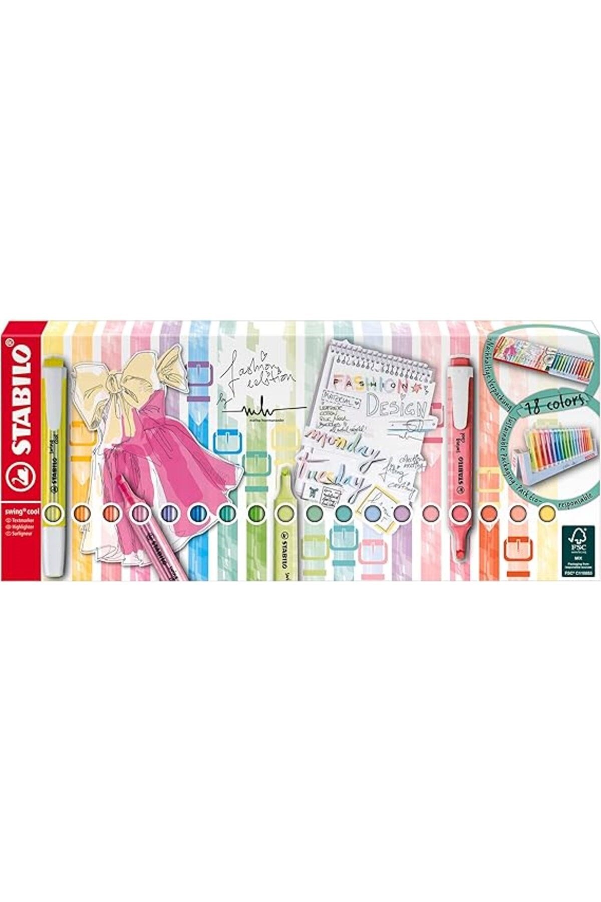- İşaretleme Kalemi - swing cool - 8 Neon, 10 Pastel Renk