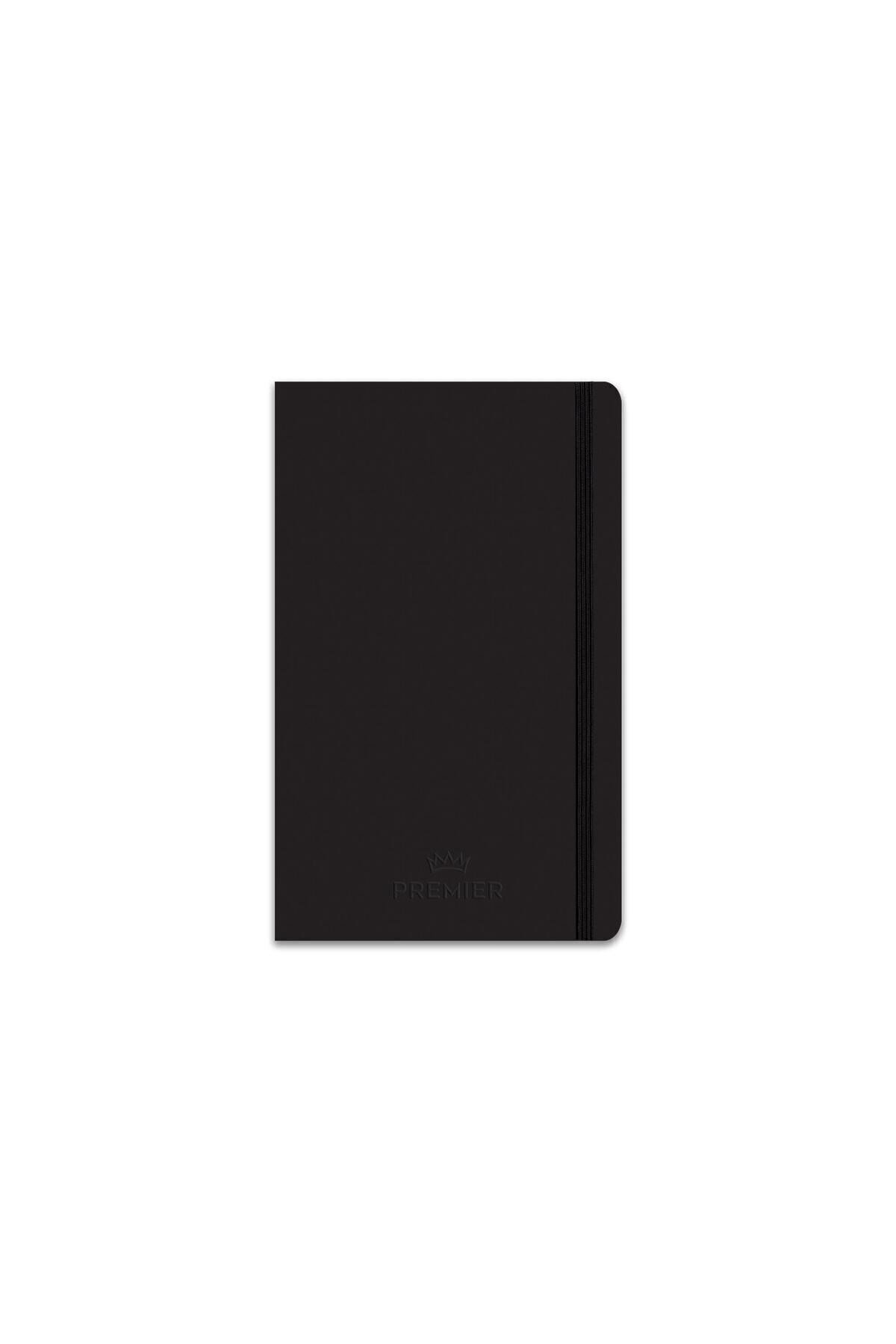 13x21 Kareli Premier Defter - Siyah