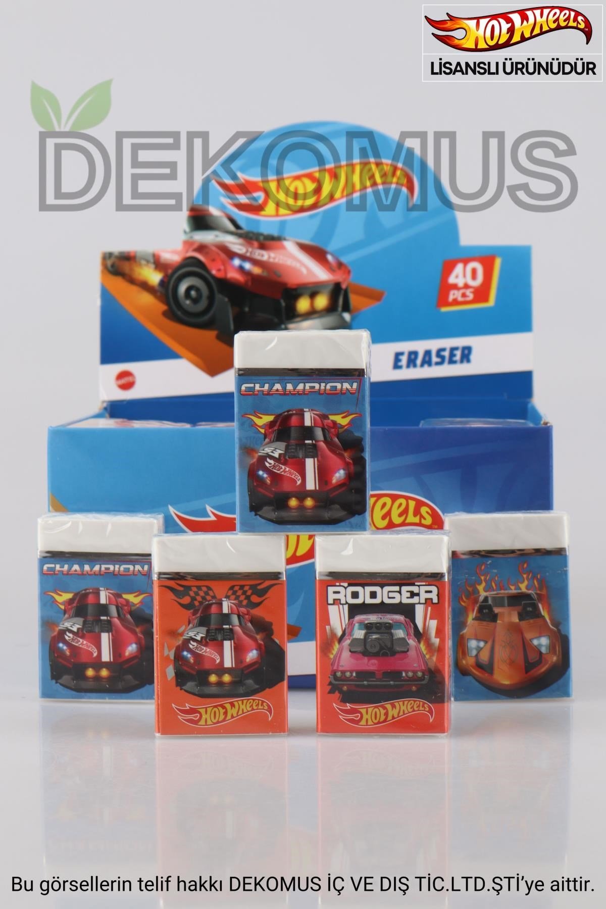 2024 YENİ SEZON LİSANSLI HOT WHEELS 2'Lİ SİLGİ