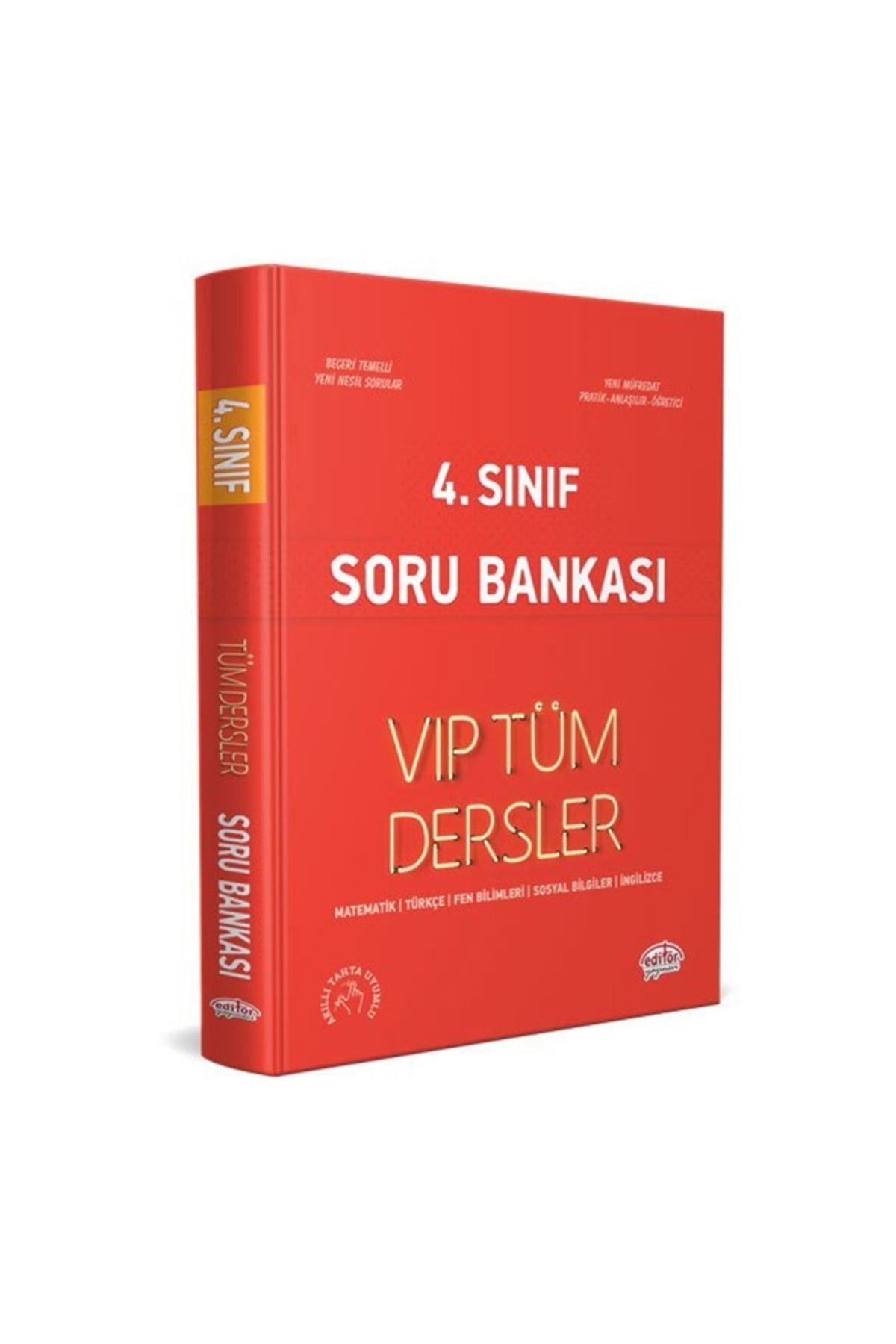 4.sınıf Tüm Dersler Vıp Soru Bankası Mavi Kitap Editör Yayınevi