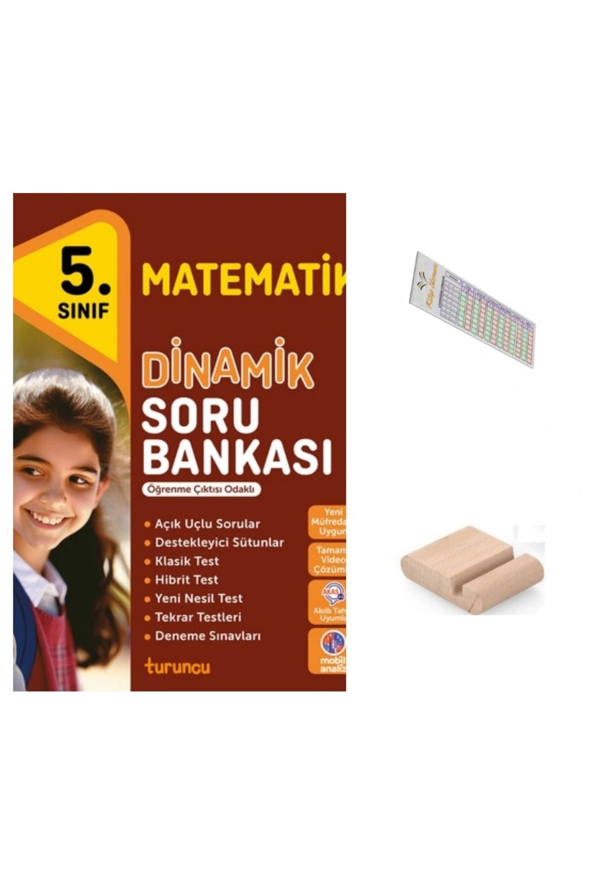 5.Sınıf Dinamik Matematik Soru Bankası 2026 Maarif Müfredat+Telefon Tutucu+Çözüm Ayracı