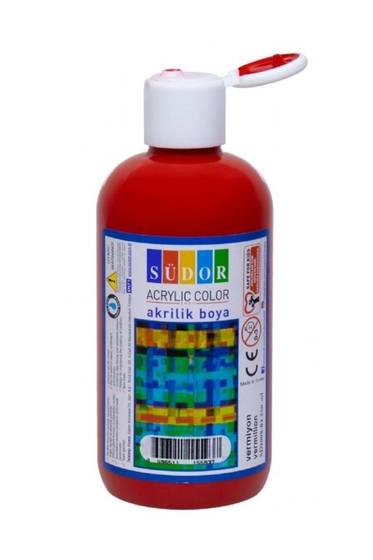 Akrilik Boya 250 Ml Vermiyon Kırmızı