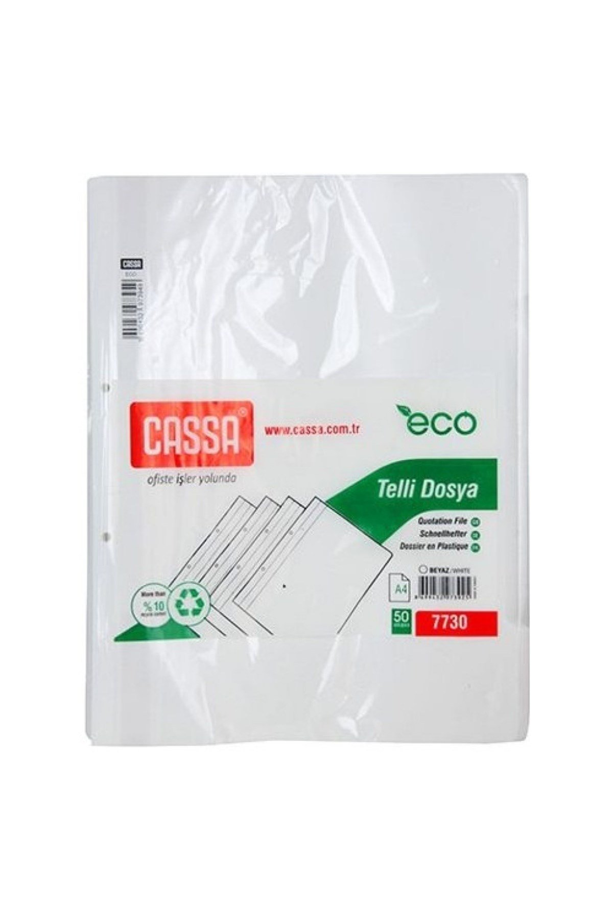 Cassa Telli Dosya Eco Beyaz (50’li)