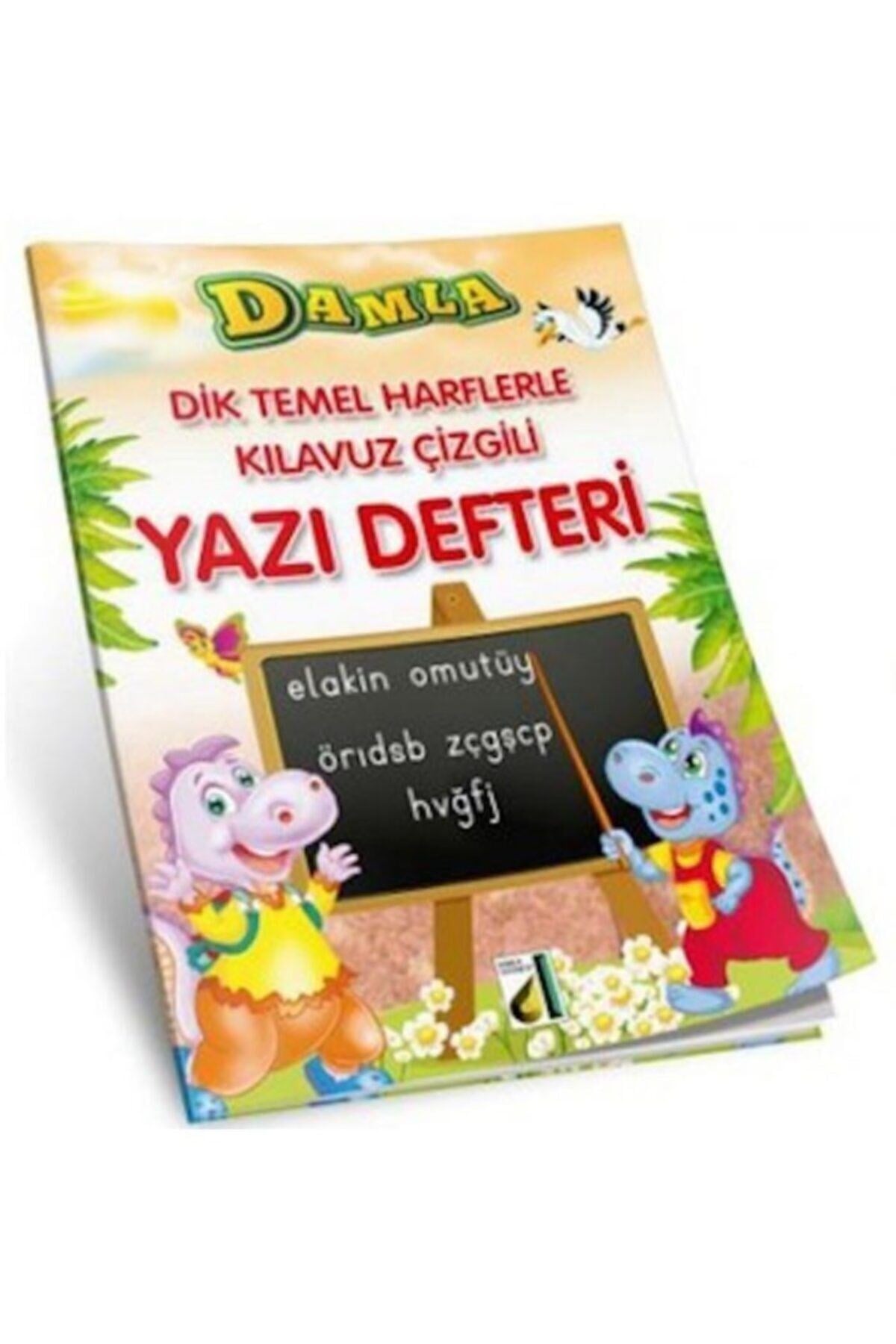 Damla Yayınları Dik Temel Harflerlerle Klavuz Çizgili Yazı Defteri