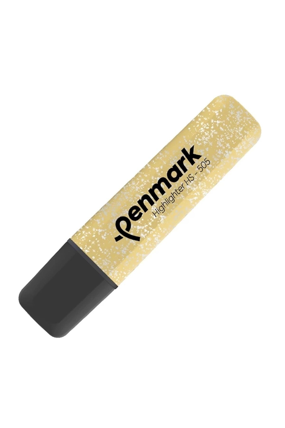 Hs-505-13 Metalik Simli Fosforlu Kalem Gold