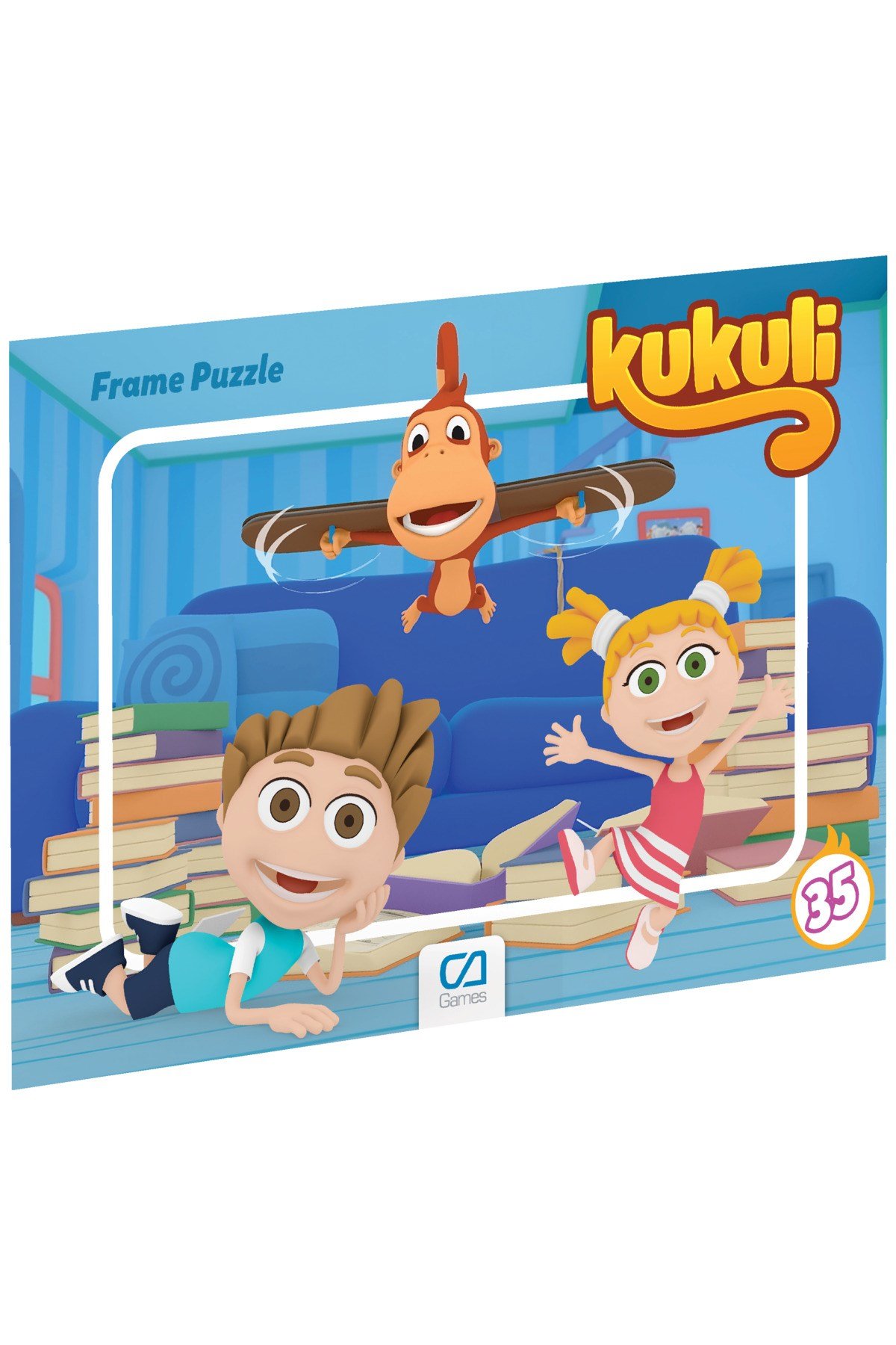 Kukuli Frame Puzzle 35 Parça (KARIŞIK MODEL 1 ADET)