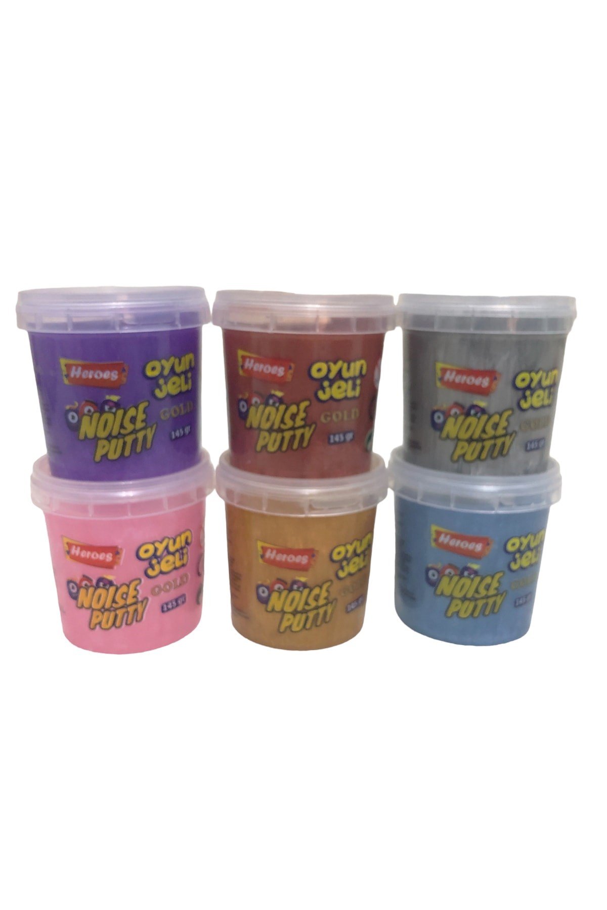 Oyun Jeli Slaym Gold - Hazır Slime 6 Renk 6 Kutu