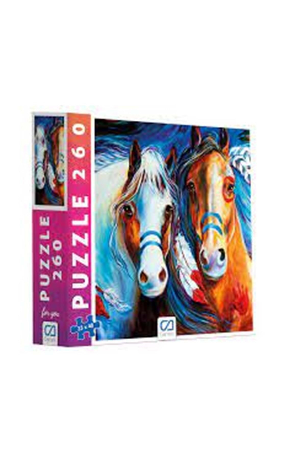 Puzzle 260 Parça 33*48cm Atlar