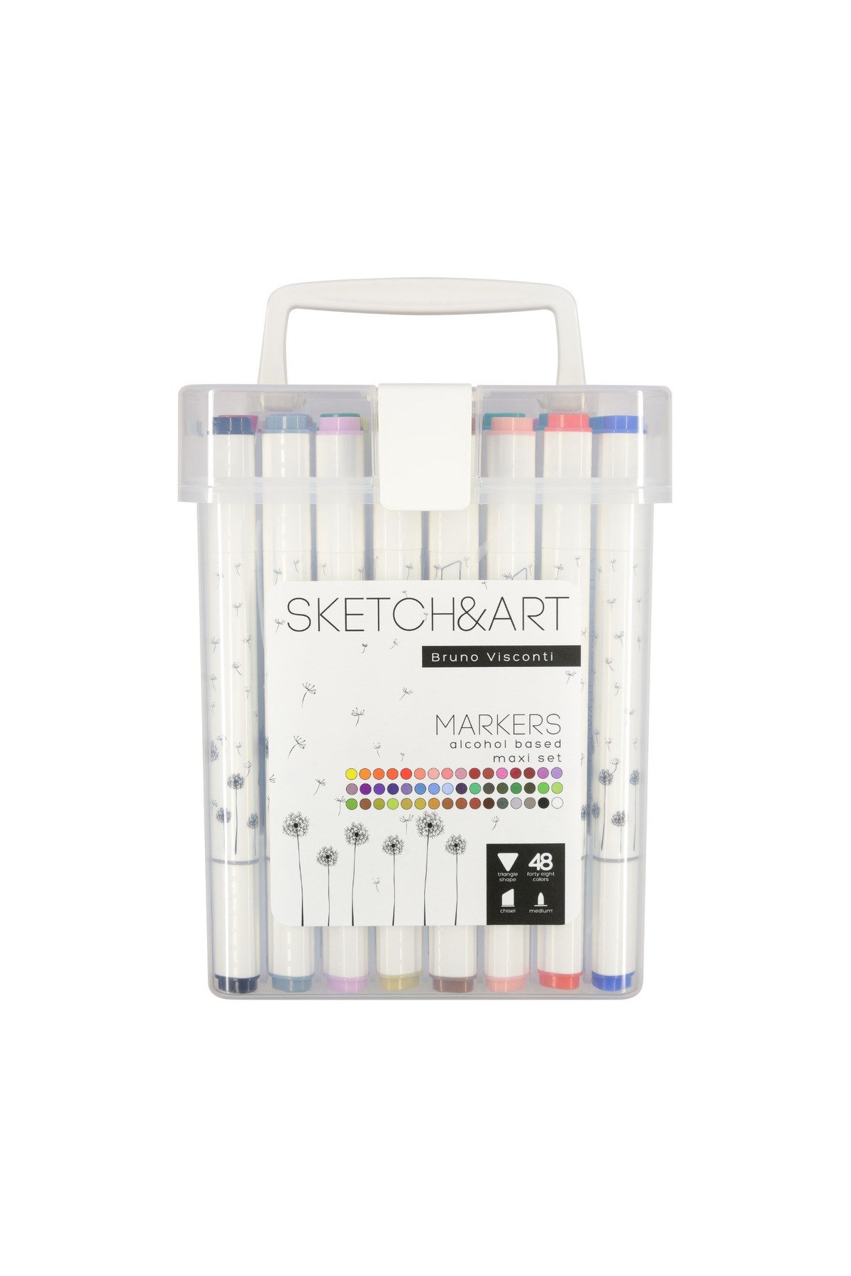Sketch & Art Çift Taraflı Marker Kalem Seti-48 Adet