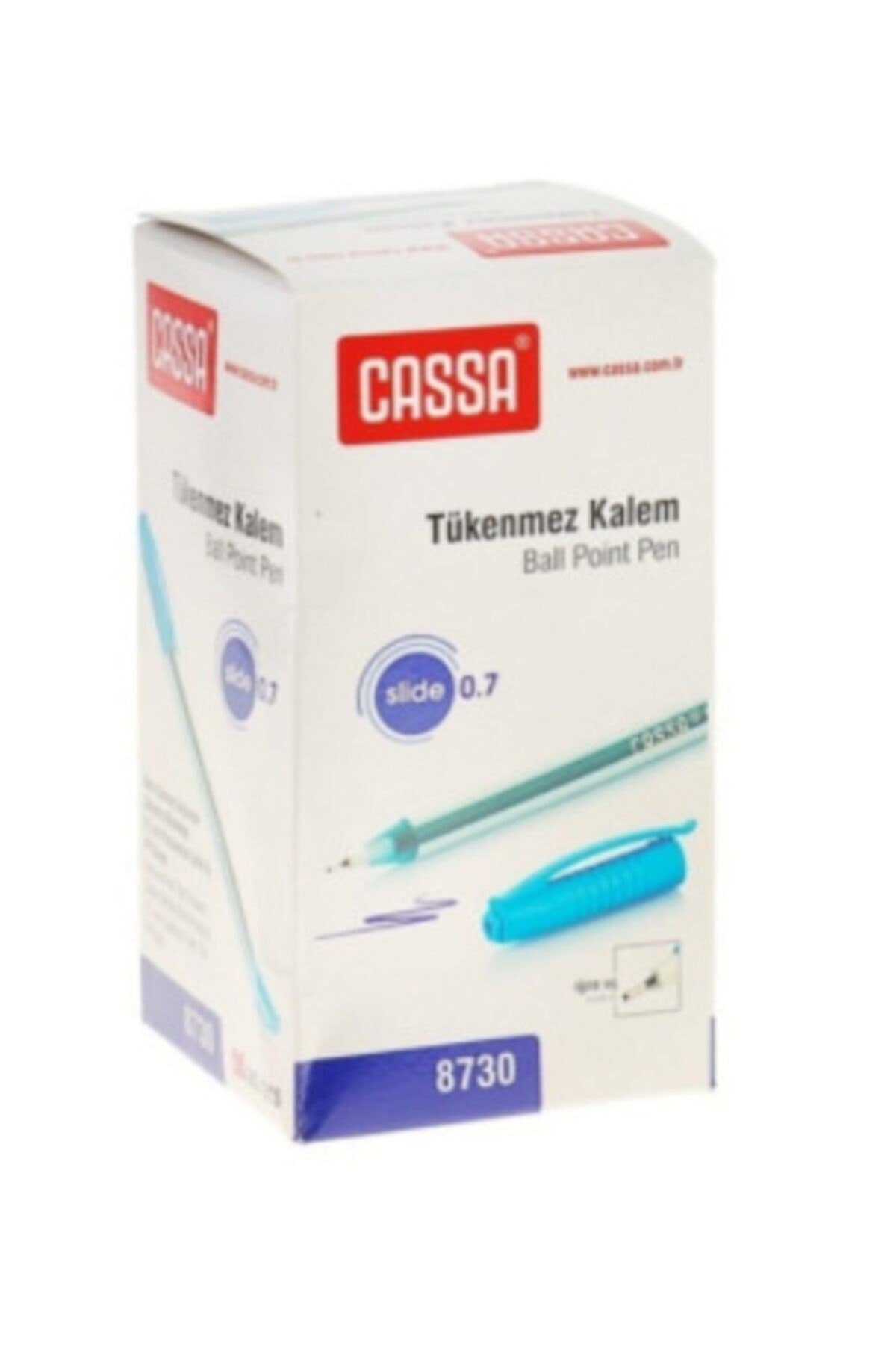 Tükenmez Kalem Slide 0,7 Mm Mavi 8730 (50 Li Kutu)