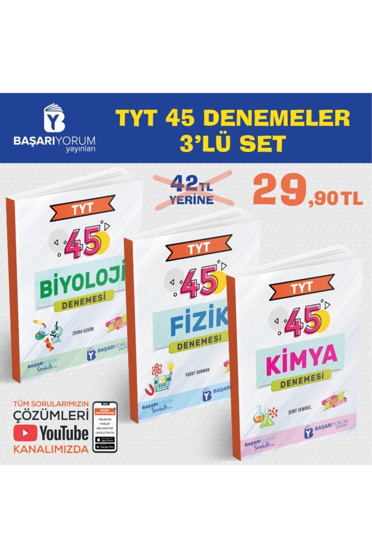 Tyt 45 Denemeler 3'lü Set