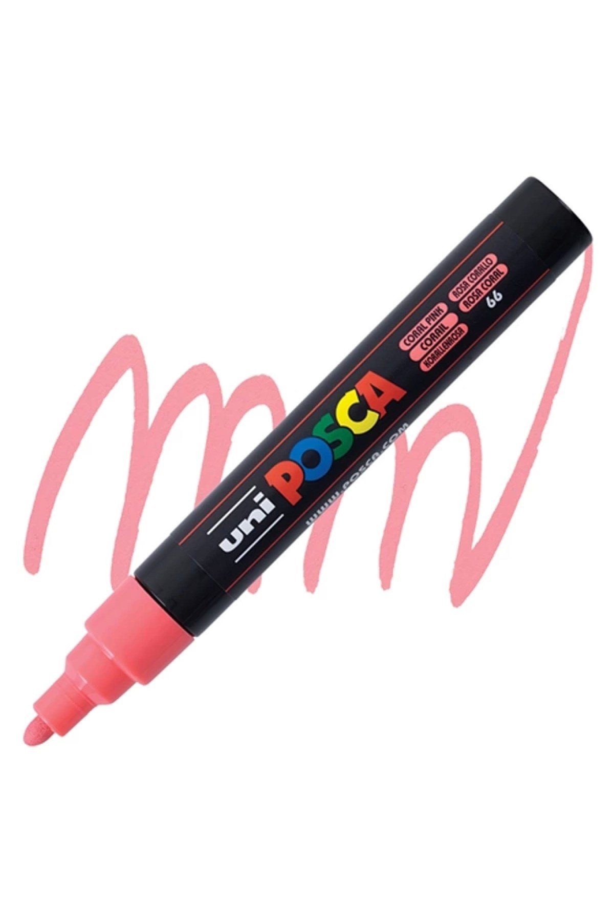 UNİ POSCA SU BAZLI POSTER MARKER PC-5M 1.8-2.5 MERCAN PEMBE