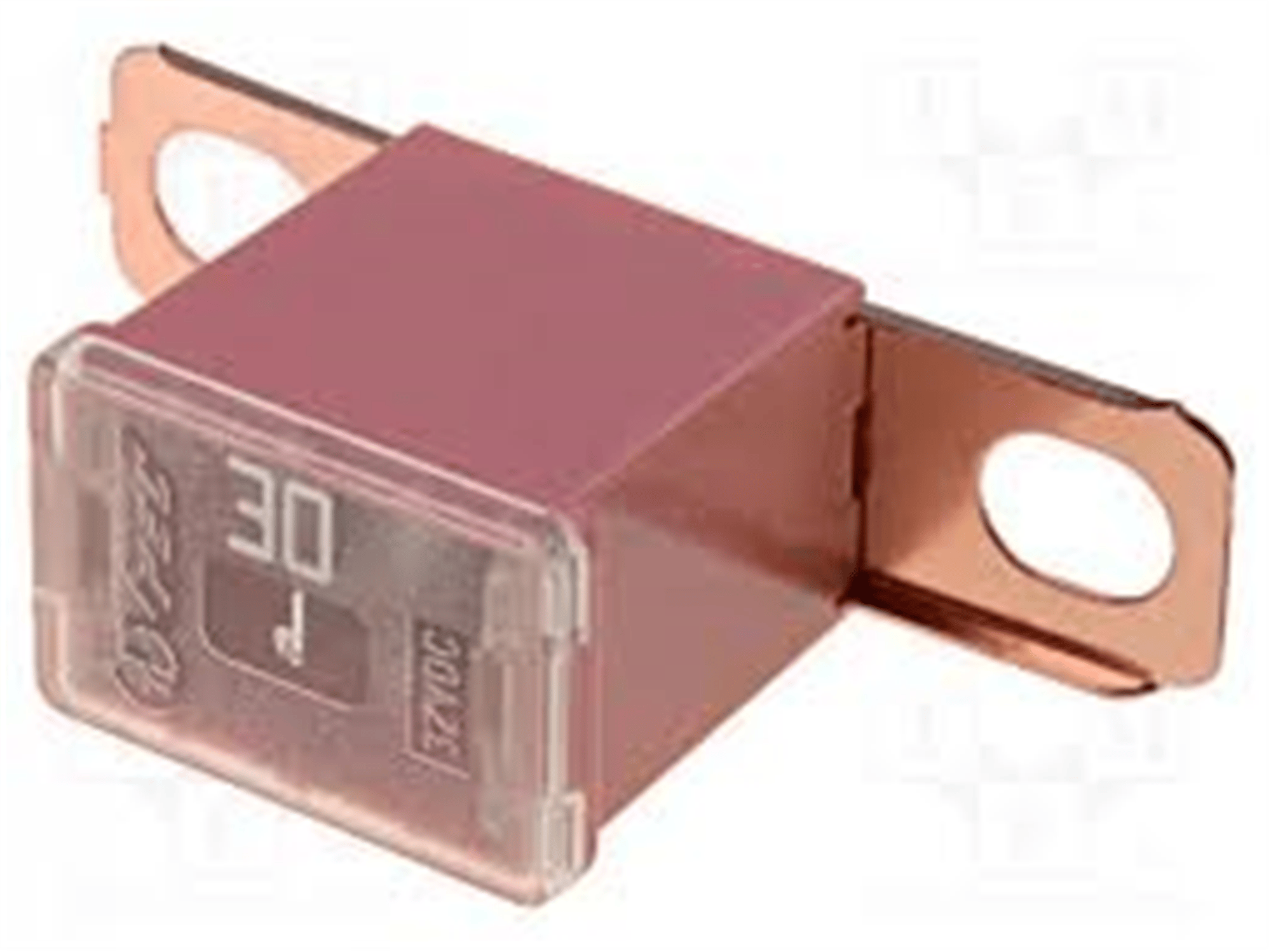 0475030 YAN AYAKLI SİGORTA 30 AMPER PEMBE