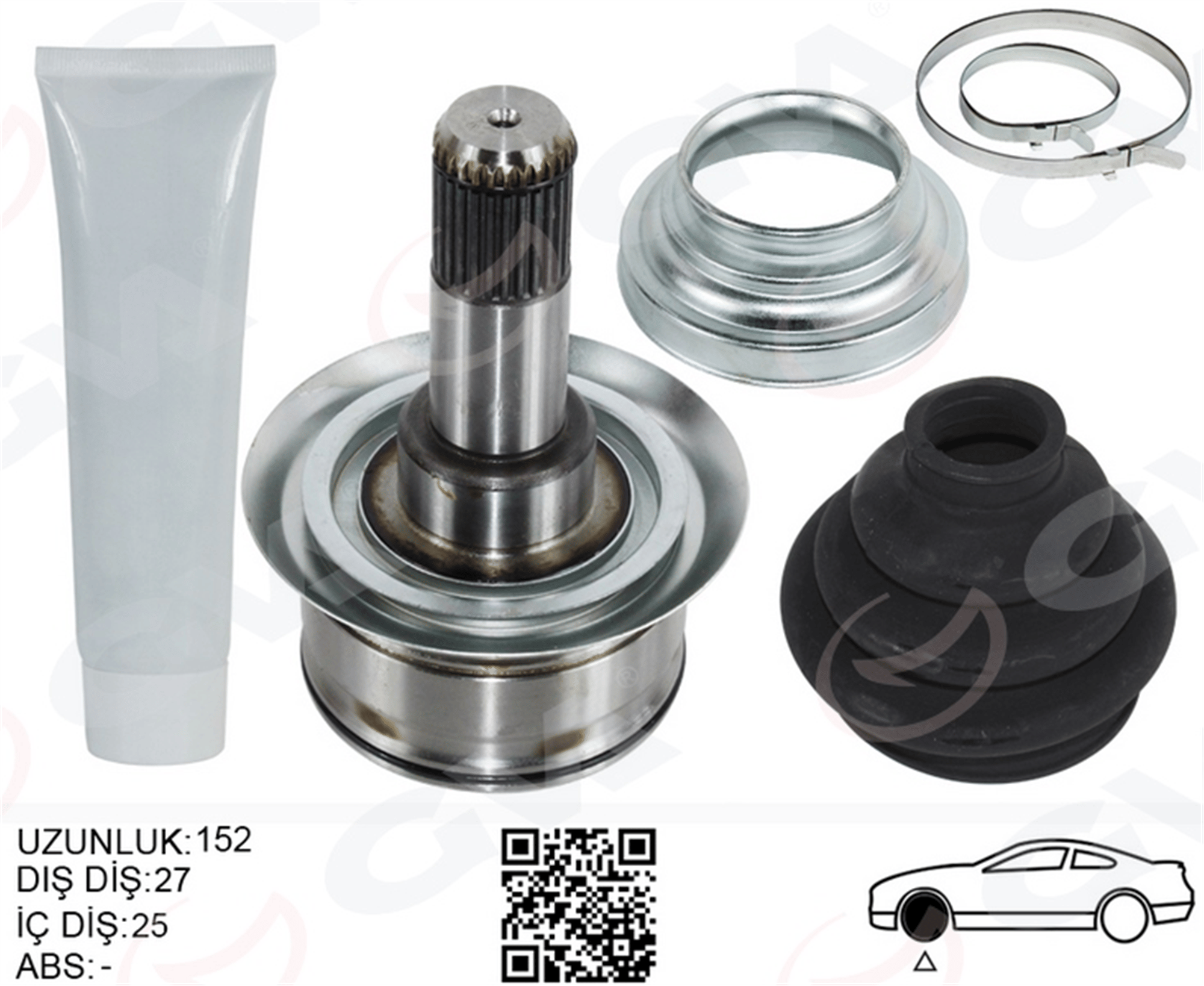 AKS KAFASI ARKA SAĞ/SOL BMW F10 F12 F13 F06 152MM DİFERANSİYEL DİŞ 27