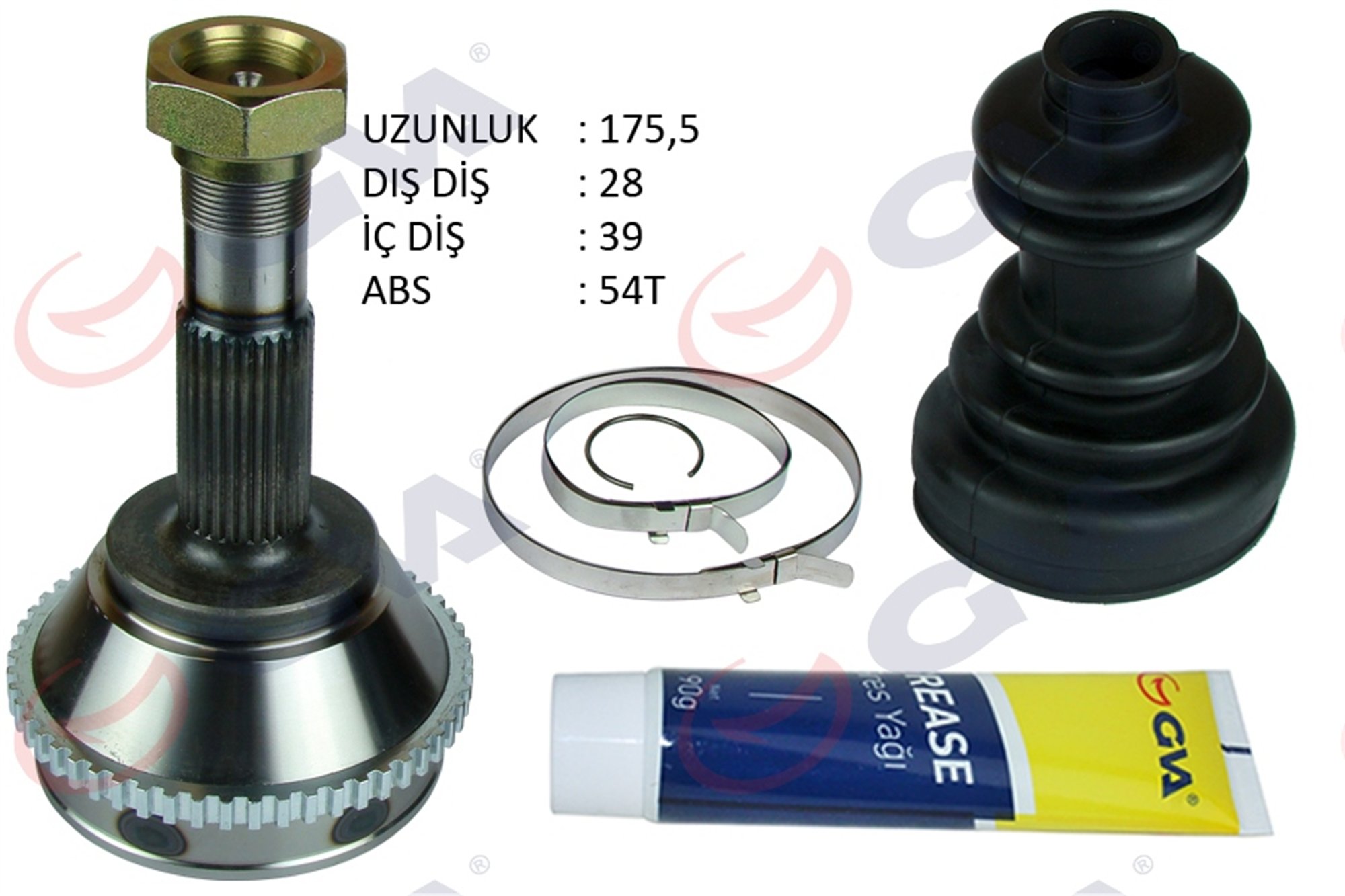 AKS KAFASI DIŞ DUCATO-BOXER-JUMPER 94>02 2.5 D 2.8D 28x39x63 175.5mm