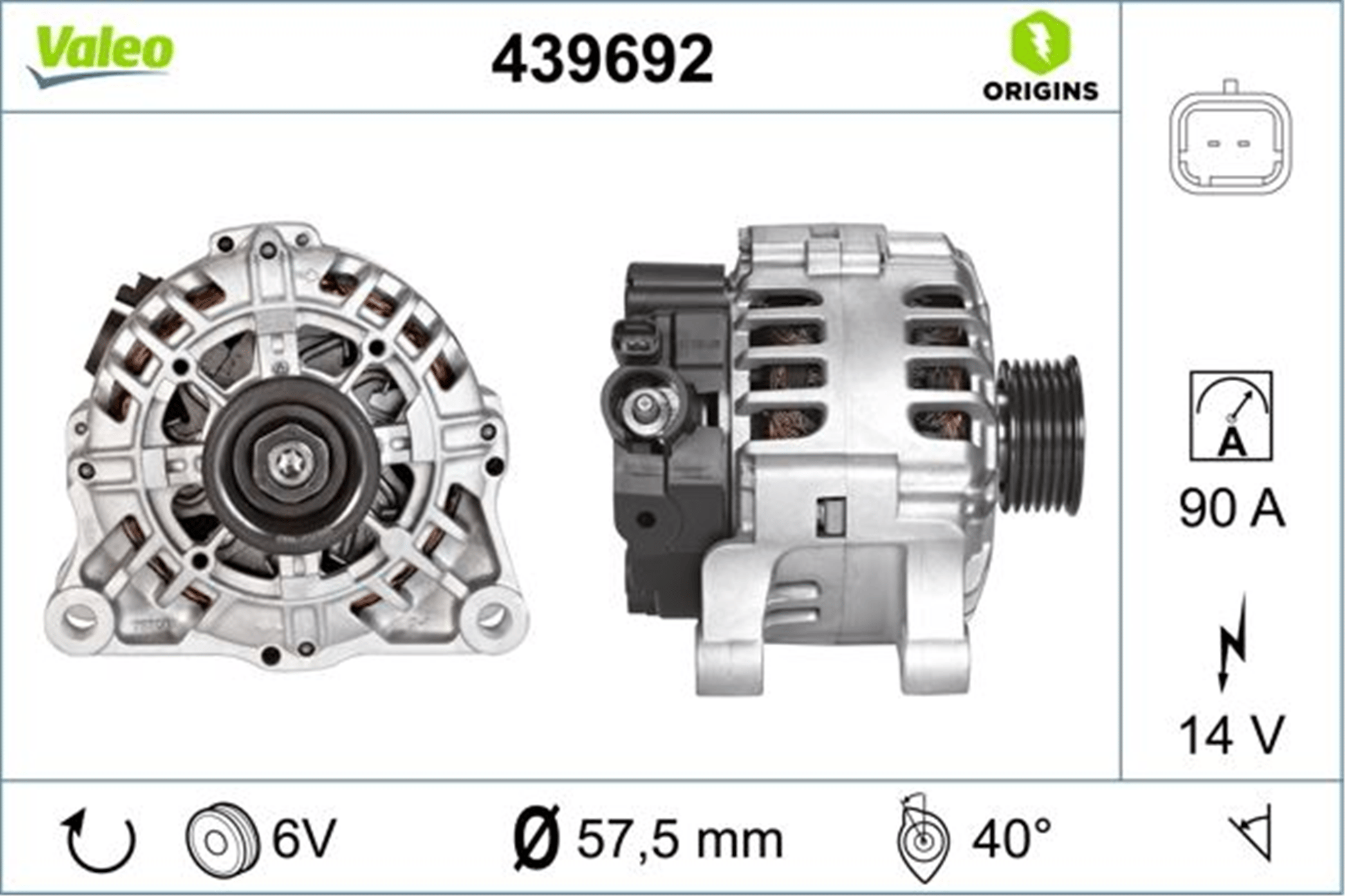 ALTERNATÖR 14V 90A BIPPER-NEMO-P206-P406-PARTNER-PARTNER TEPEE-BERLINGO-XSARA-C5-JUMPY TU1JP