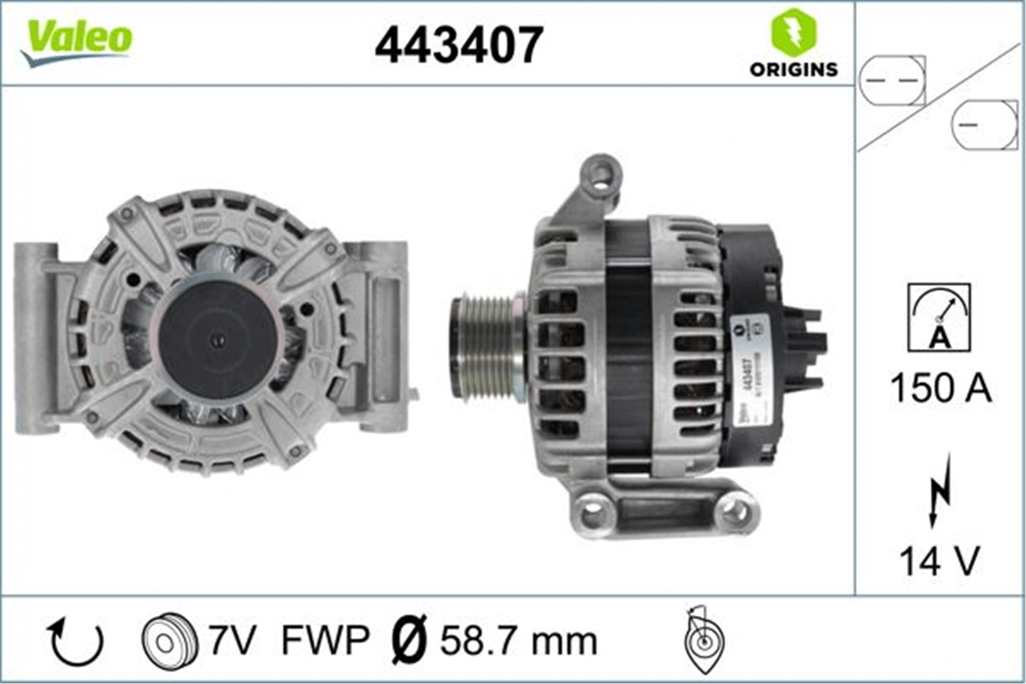 ALTERNATÖR FORD TRANSİT-RANGER 11> 2.2 TDCİ 150 AMP