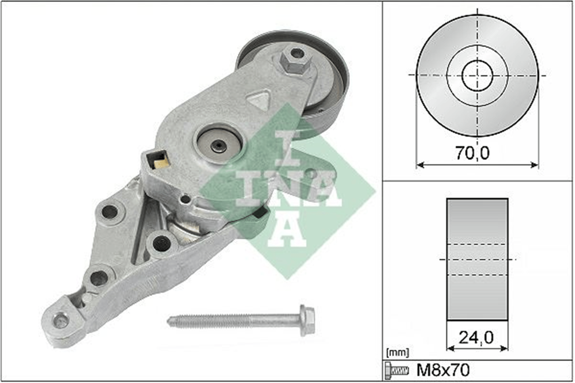 ALTERNATÖR GERGİ RULMANI KÜTÜKLÜ A3 1.9 TDI 96-01 BORA 1.9 TDI 98-05 70x24mm