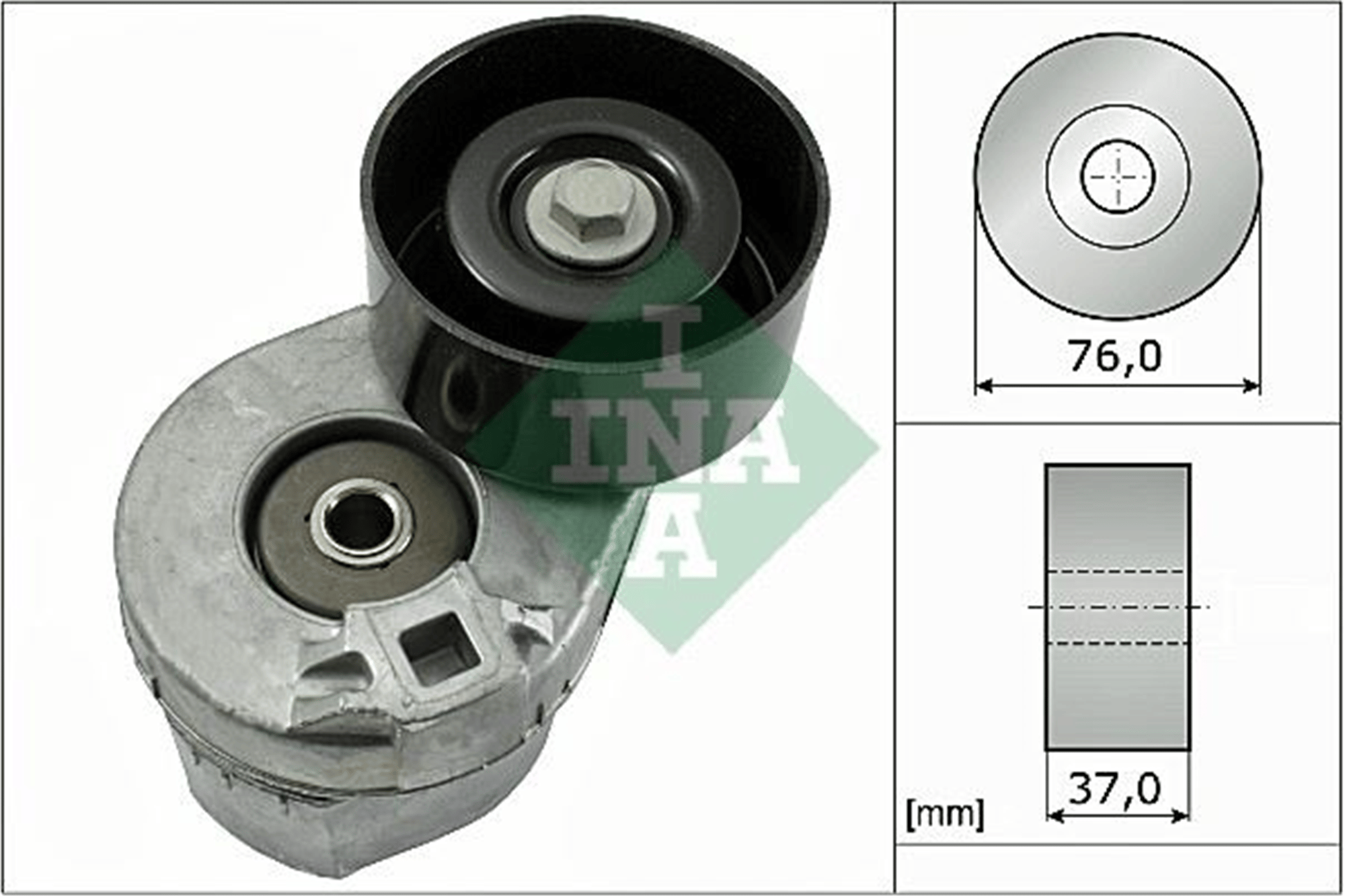 ALTERNATÖR GERGİ RULMANI KUTUKLU TRANSİT V184 2.4 DI-2.4 TDI-2.4 TDE 00-06 76X37X17