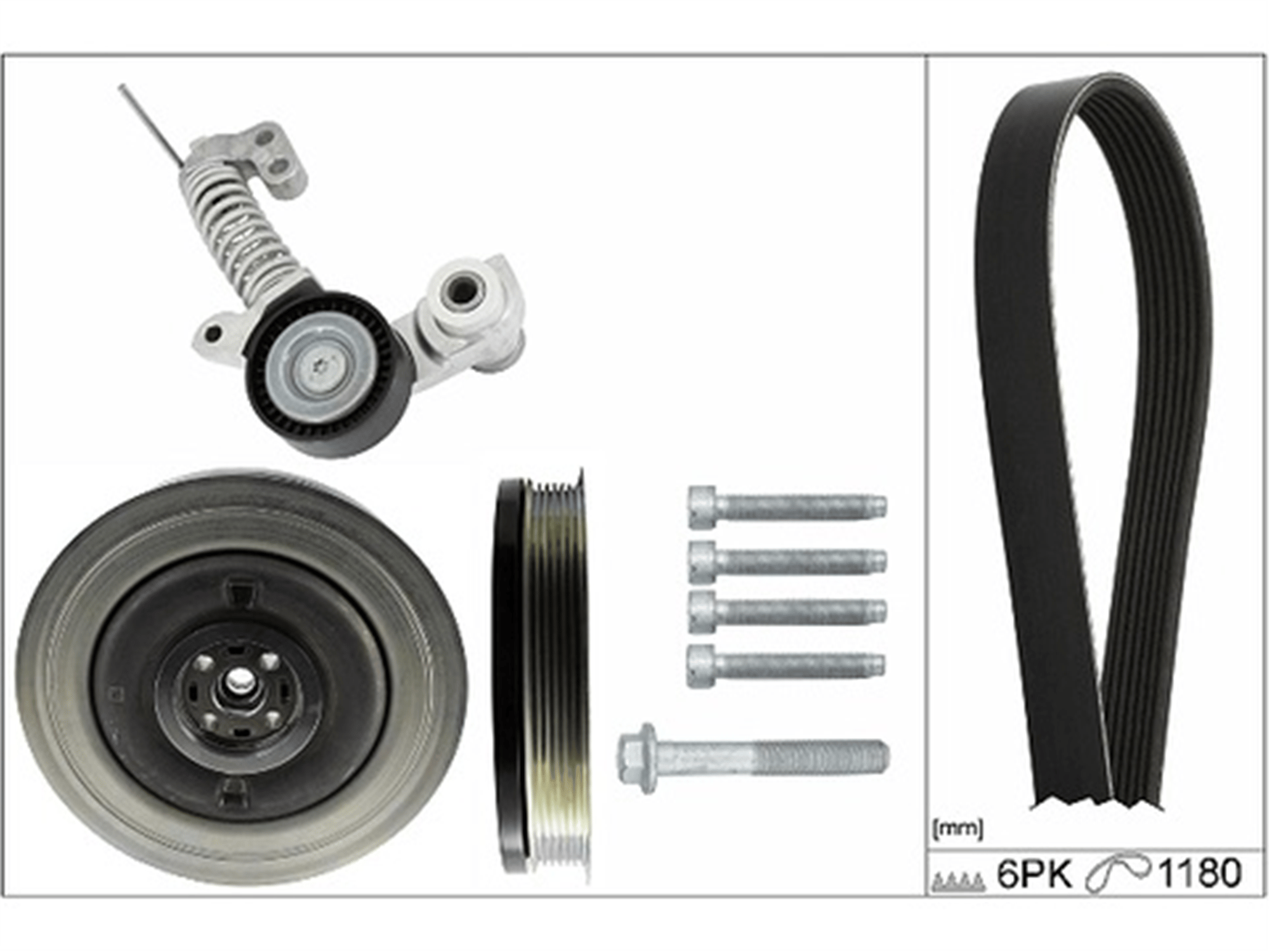 ALTERNATÖR GERGİ RULMANI VOLVO S60 D4 D5 15 > S80 D4 S90 V40 V6 0V70 V90 XC40 XC60 XC70 XC90 DİZE L ARAÇLAR İÇİN 6PK 1180 KAYIŞ KRANK KASNAĞI 31401195 GERGİ İLE BERABER