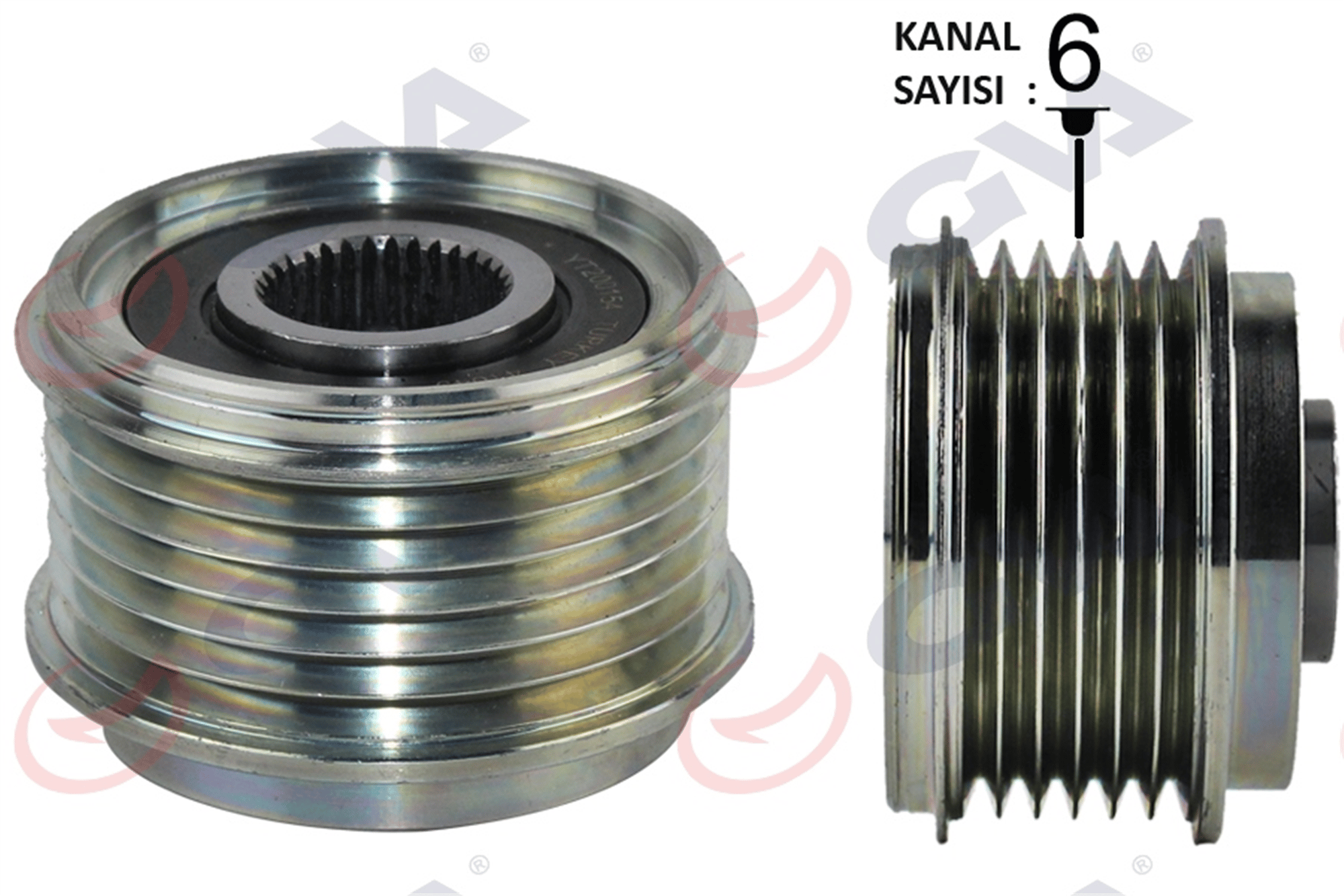 ALTERNATÖR KASNAĞI RENAULT CLIO IV 12> CAPTUR I 13> CLIO V 19> FLUENCE 09>12 KANGOO II 08> MEGANE II-III-IV TALISMAN 15>KADJAR 15>DACIA DUSTER 10>DOKKER 12>NISSAN JUKE 10> 1.5dCi 6 KANAL