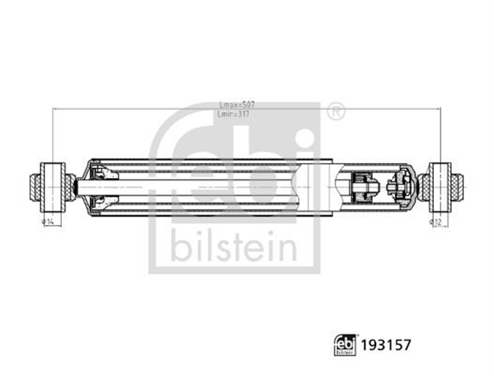 AMORTISOR ARKA GAZLI. 3.50 TON MERCEDES SPRINTER B906 . VW CRAFTER 30-35-50
