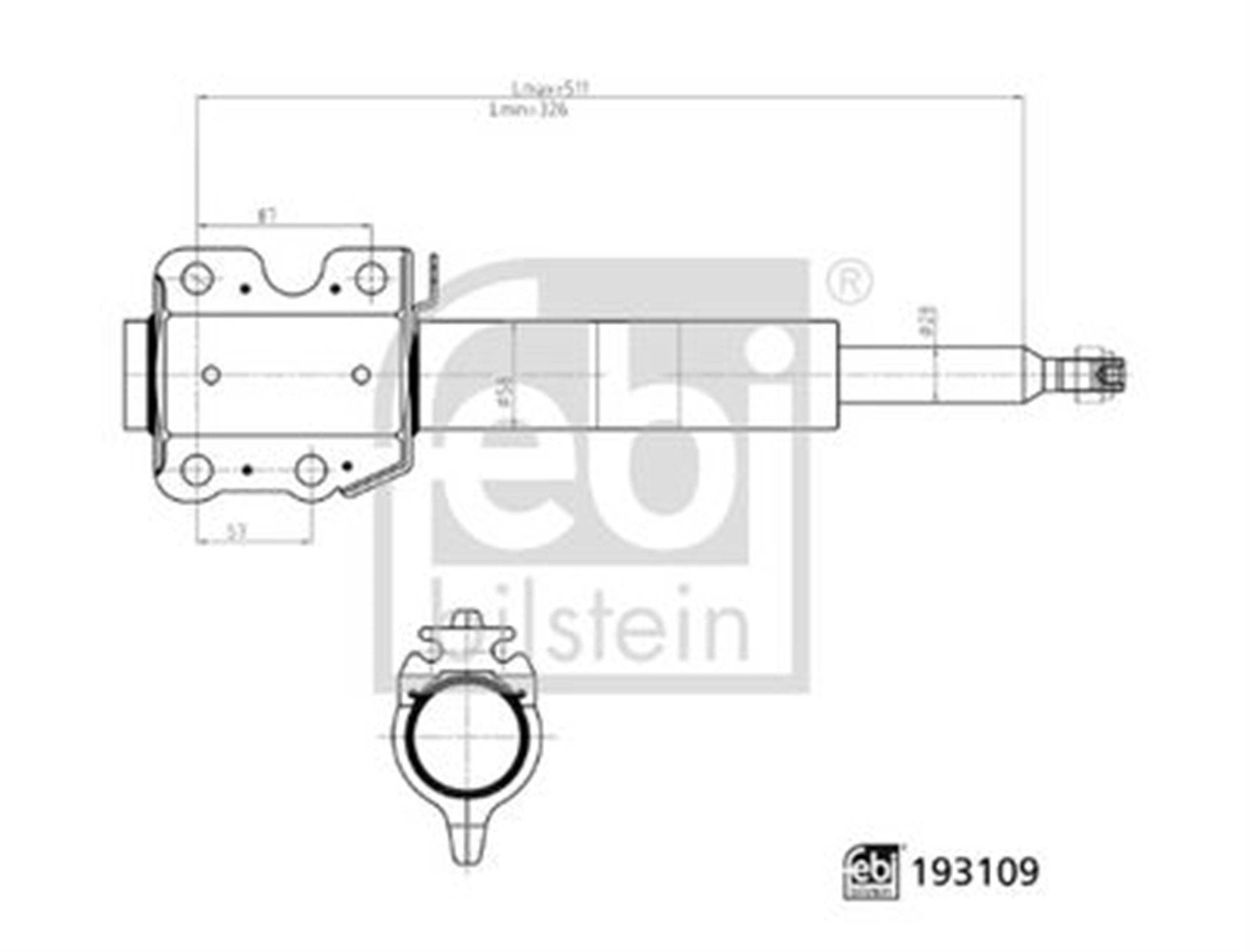 AMORTISOR ON GAZLI MERCEDES SPRINTER B901>B903 . VW LT 28-35-46