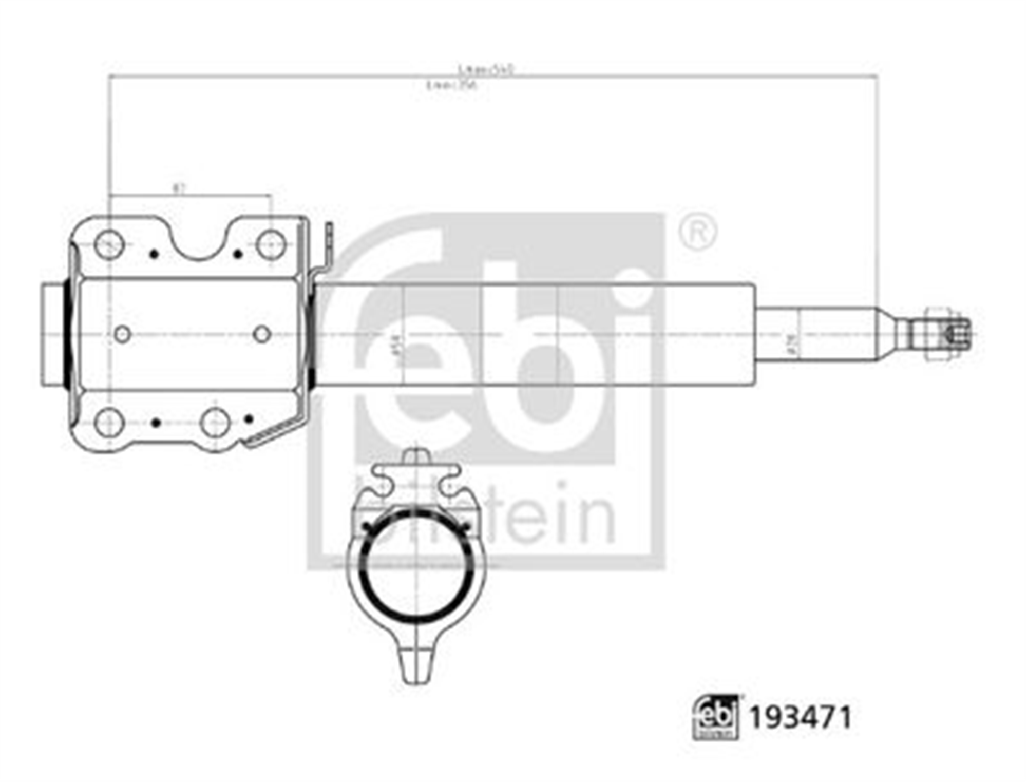 AMORTISOR ON GAZLI MERCEDES SPRINTER B901>B904 . VW LT 28-35-46