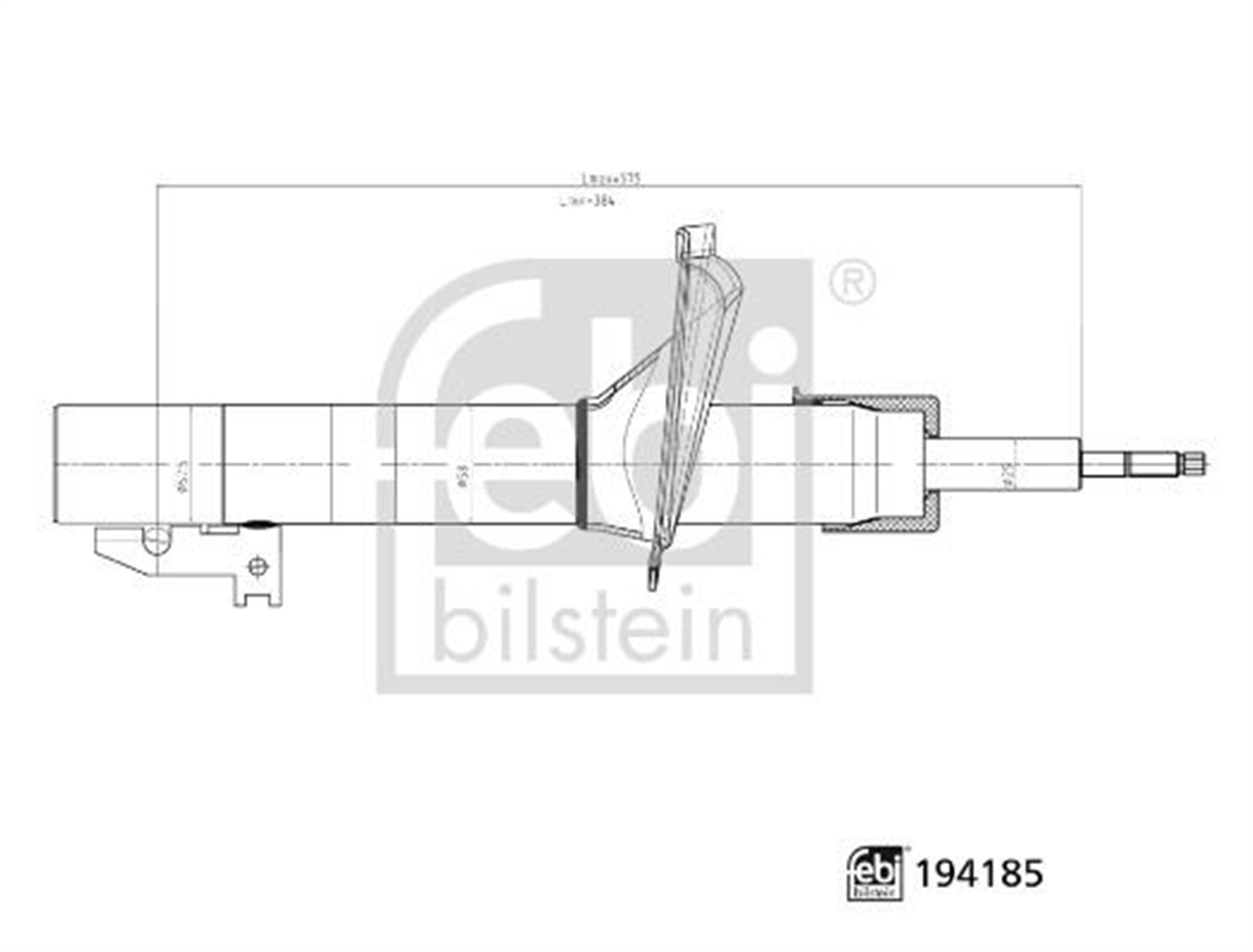 AMORTİSÖR ÖN SAĞ-SOL FORD TRANSİT 01> V184