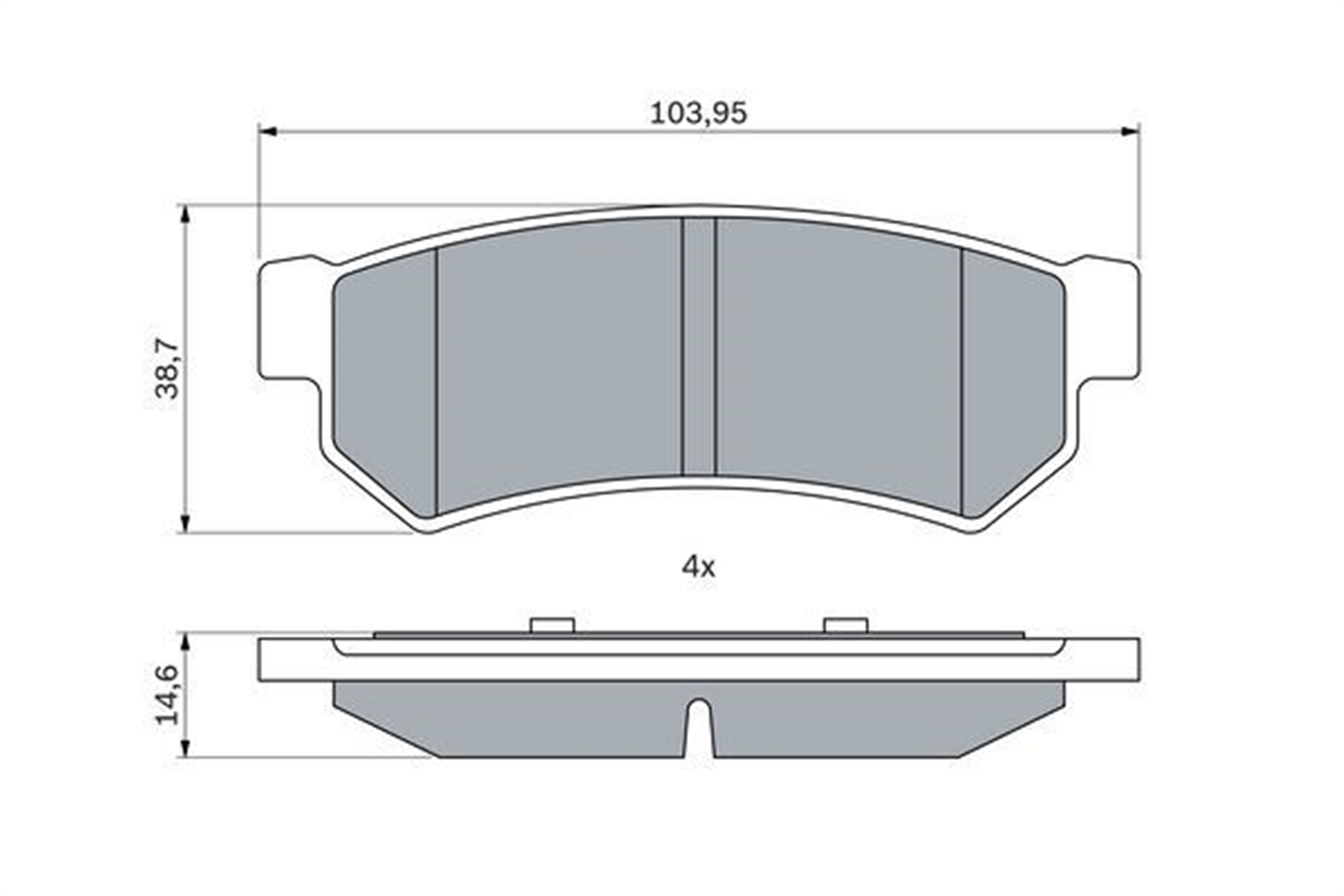 ARKA BALATA LACETTI 1.4 16V 1.6 1.8 05/2003 > NUBIRA SEDAN;KOMBI 1.4 1.6 1.8 01/2005 >