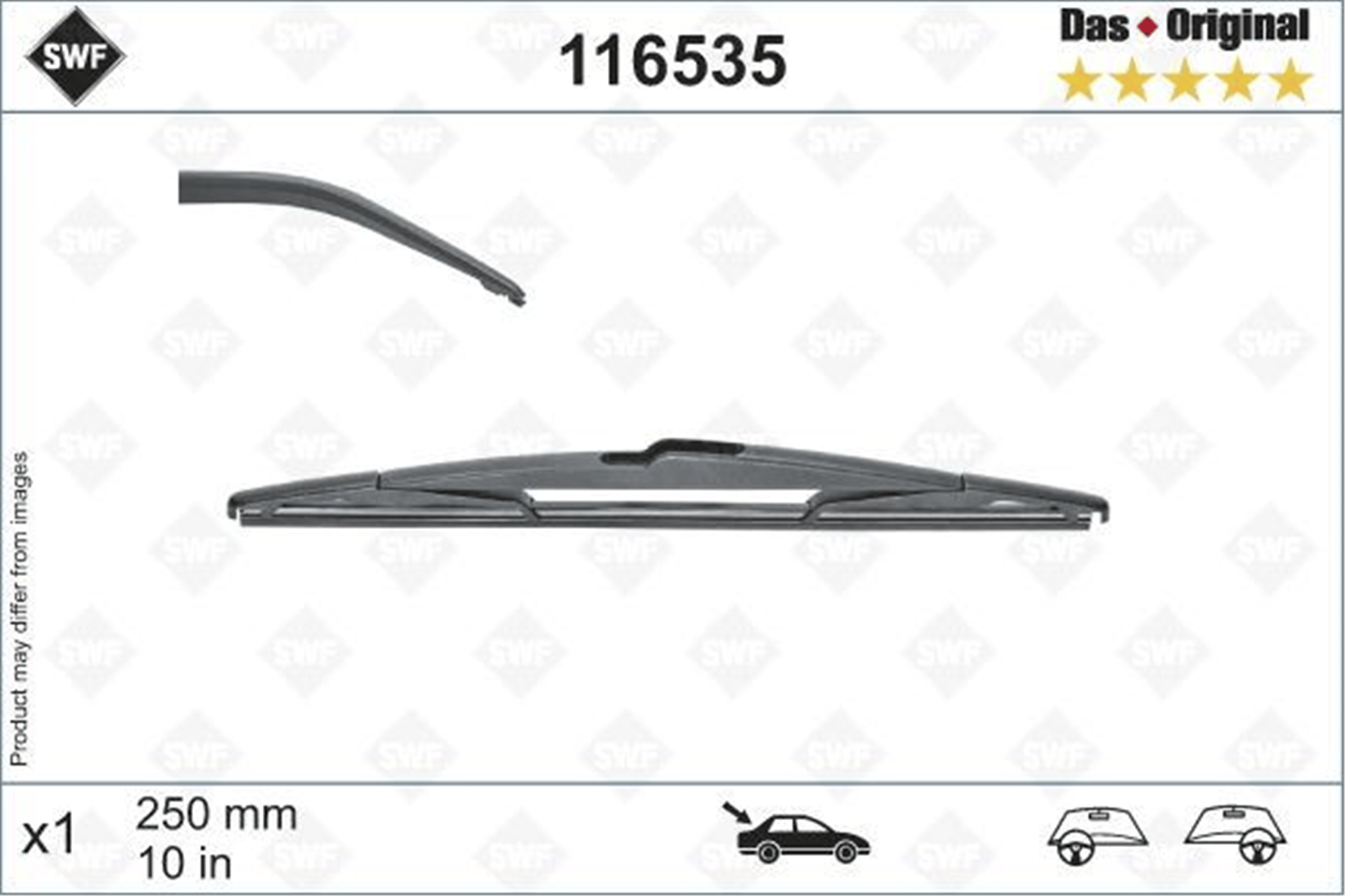 ARKA CAM SİLECEK SÜPÜRGESİ OPEL ASTRA K 15>21 INSIGNIA B 17> SWF 250mm