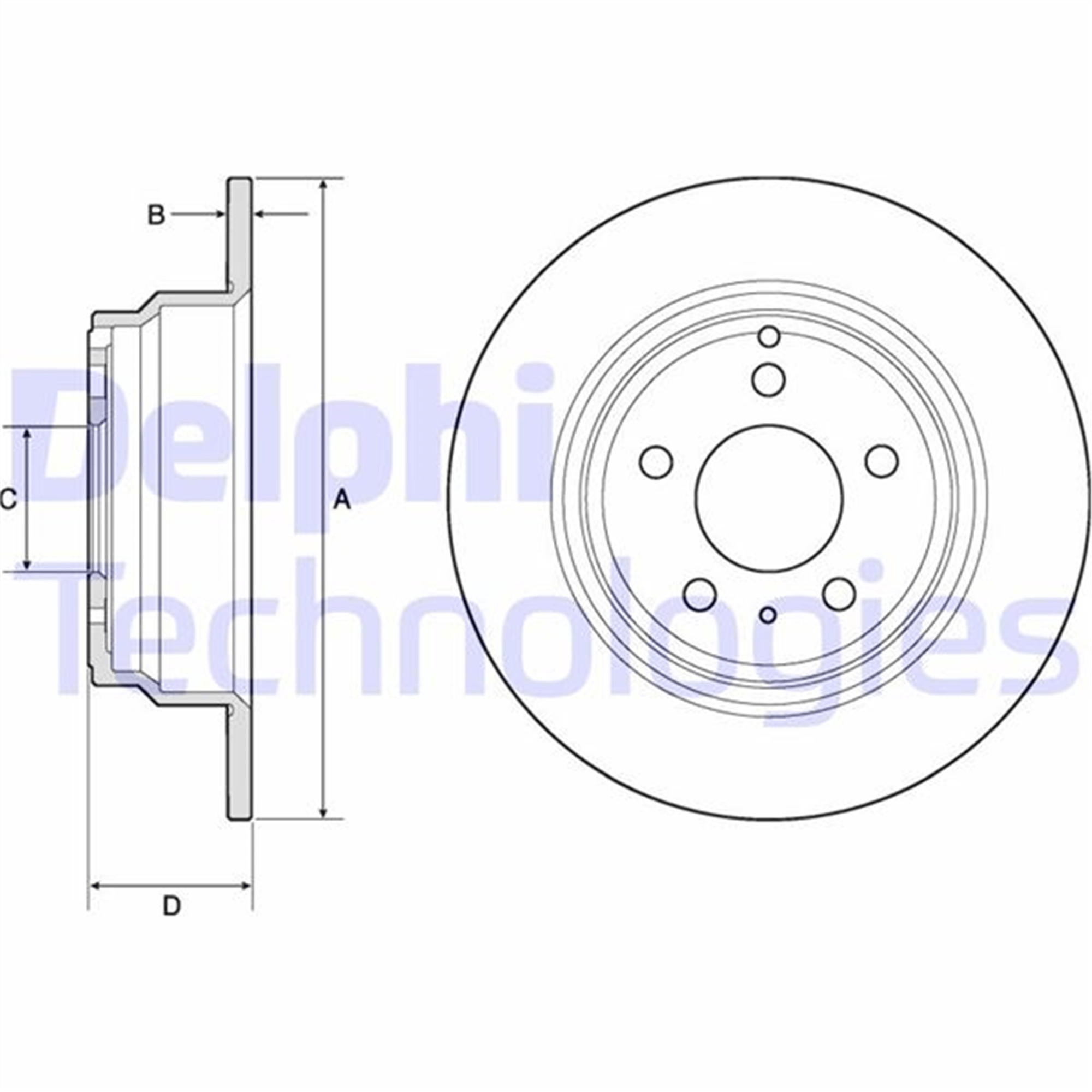 ARKA FREN AYNASI VOLVO 850 91-97 -S70-C70-V70-960-2.0-2.5-2.5 20V-2.5TDI 97 > 295x5DLxHAVALI