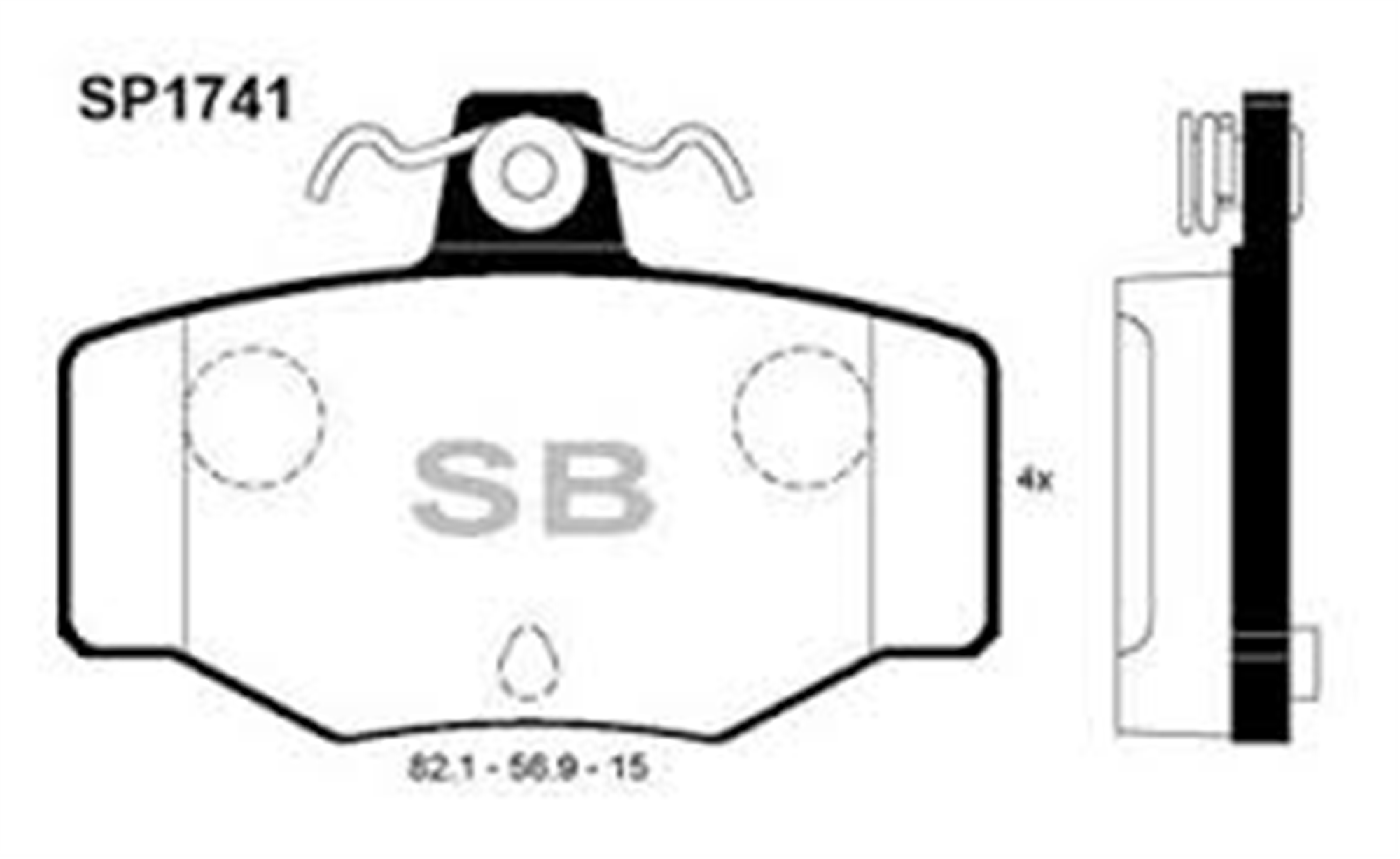 ARKA FREN BALATA NISSAN ALMERA 1.5L QG15DE N16 02-> / PRIMERA 1.6L 2.0L GA16 SR20 P11 97-01