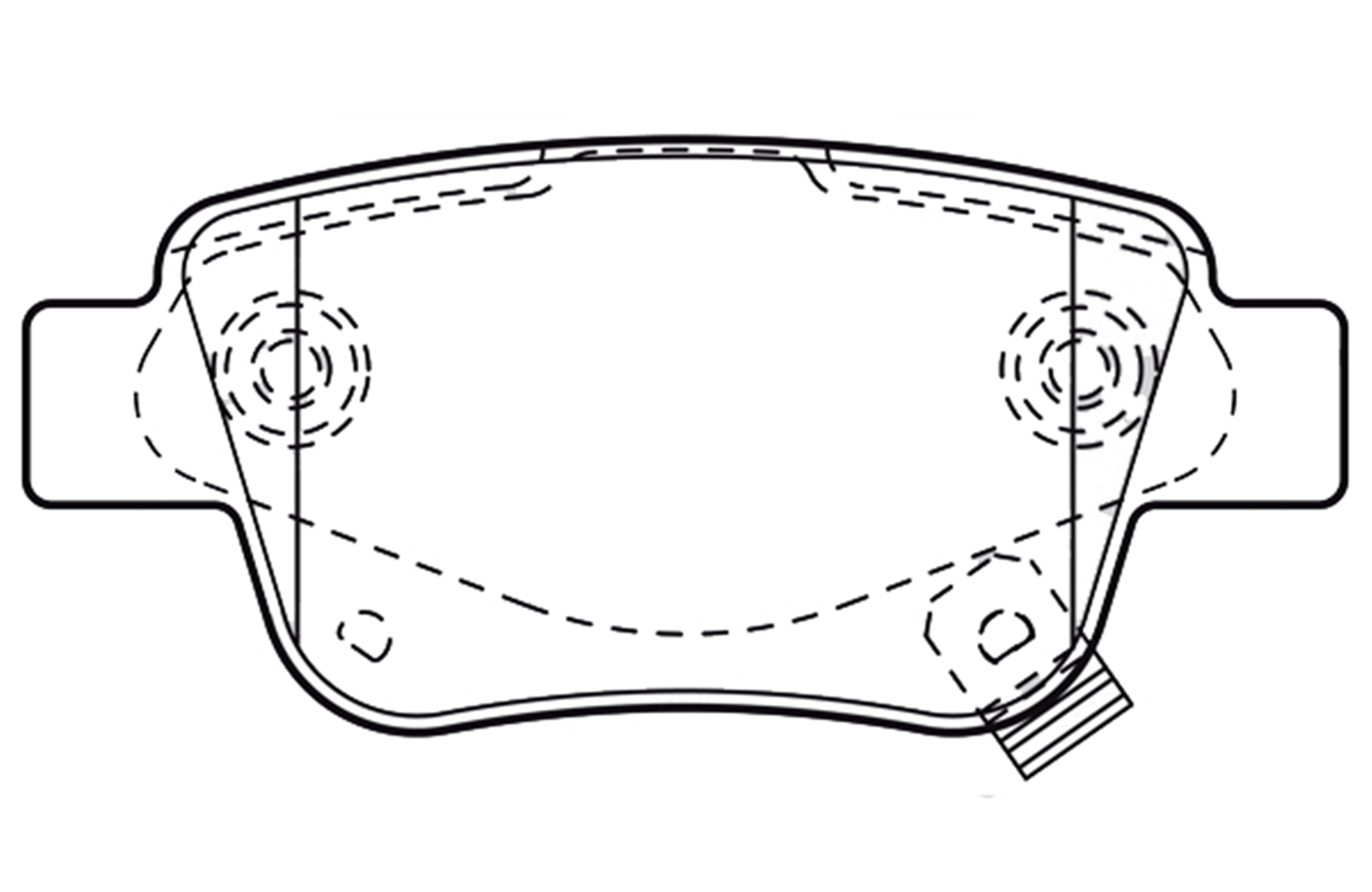 ARKA FREN BALATA TOYOTA AVENSIS 1.6L 3ZZFE VVTi ZZT250 03-08 / 2.0L 1AZ-FE 1AZFSE AZT250 03-08