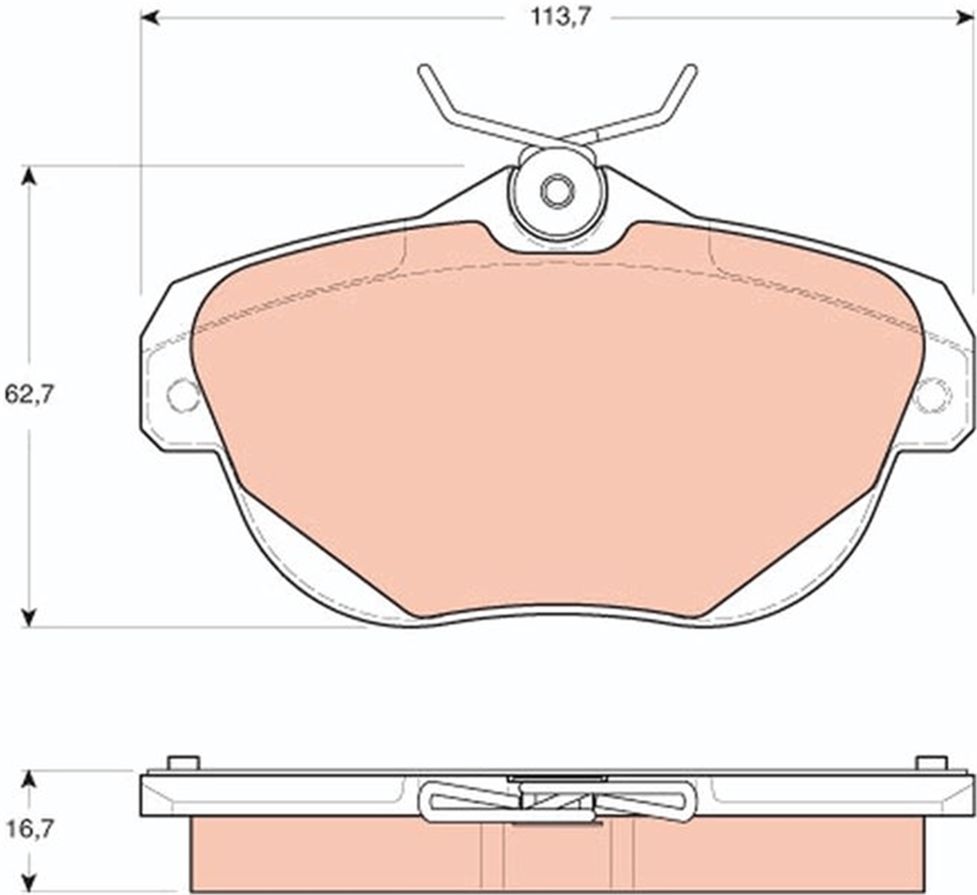 ARKA FREN BALATASI CITROEN C5 09>16 - C6 06>12