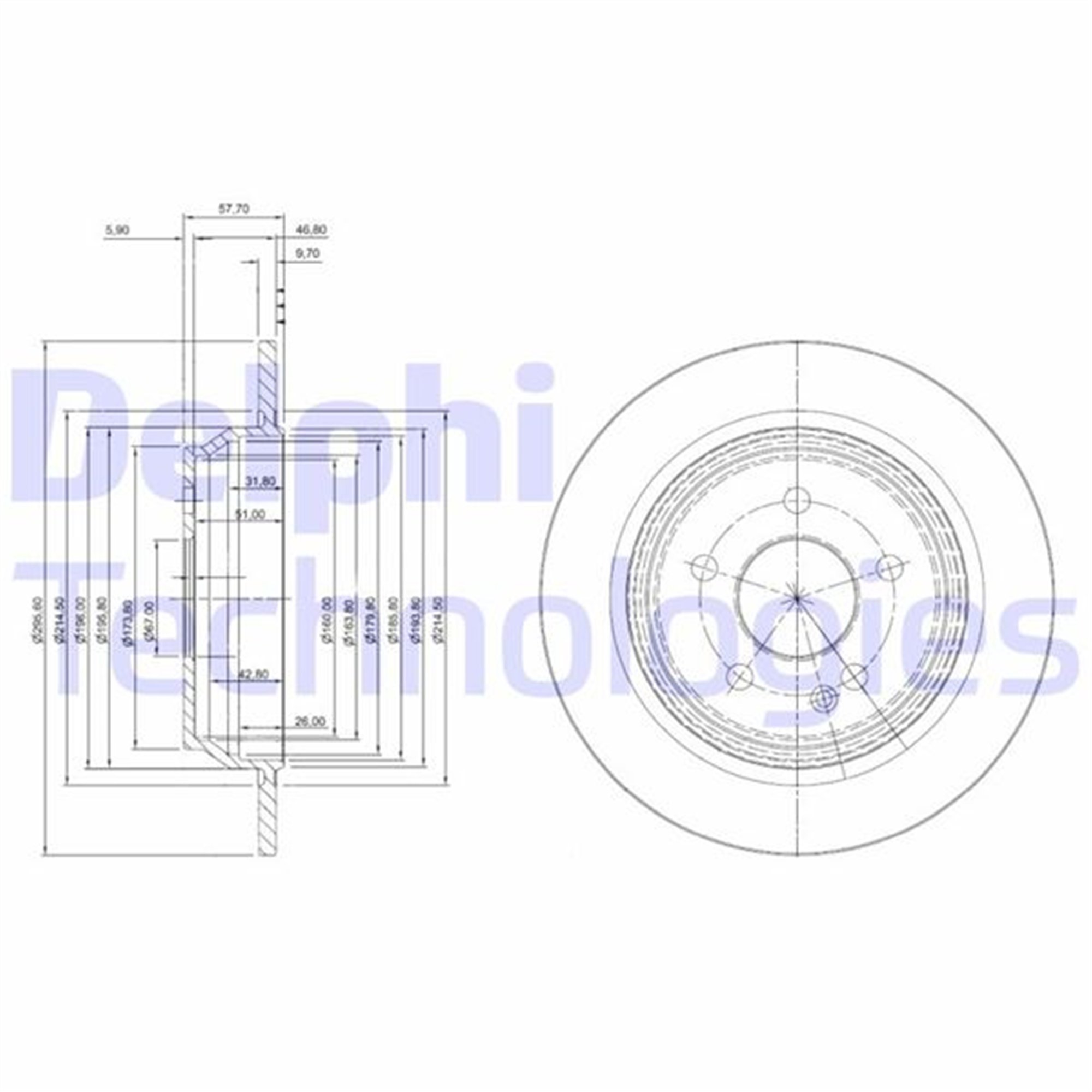 ARKA FREN DISK AYNASI MONDEO IV S MAX GALAXY 07>14 KUGA I 08>12 / EVOQUE 12-18 302mm