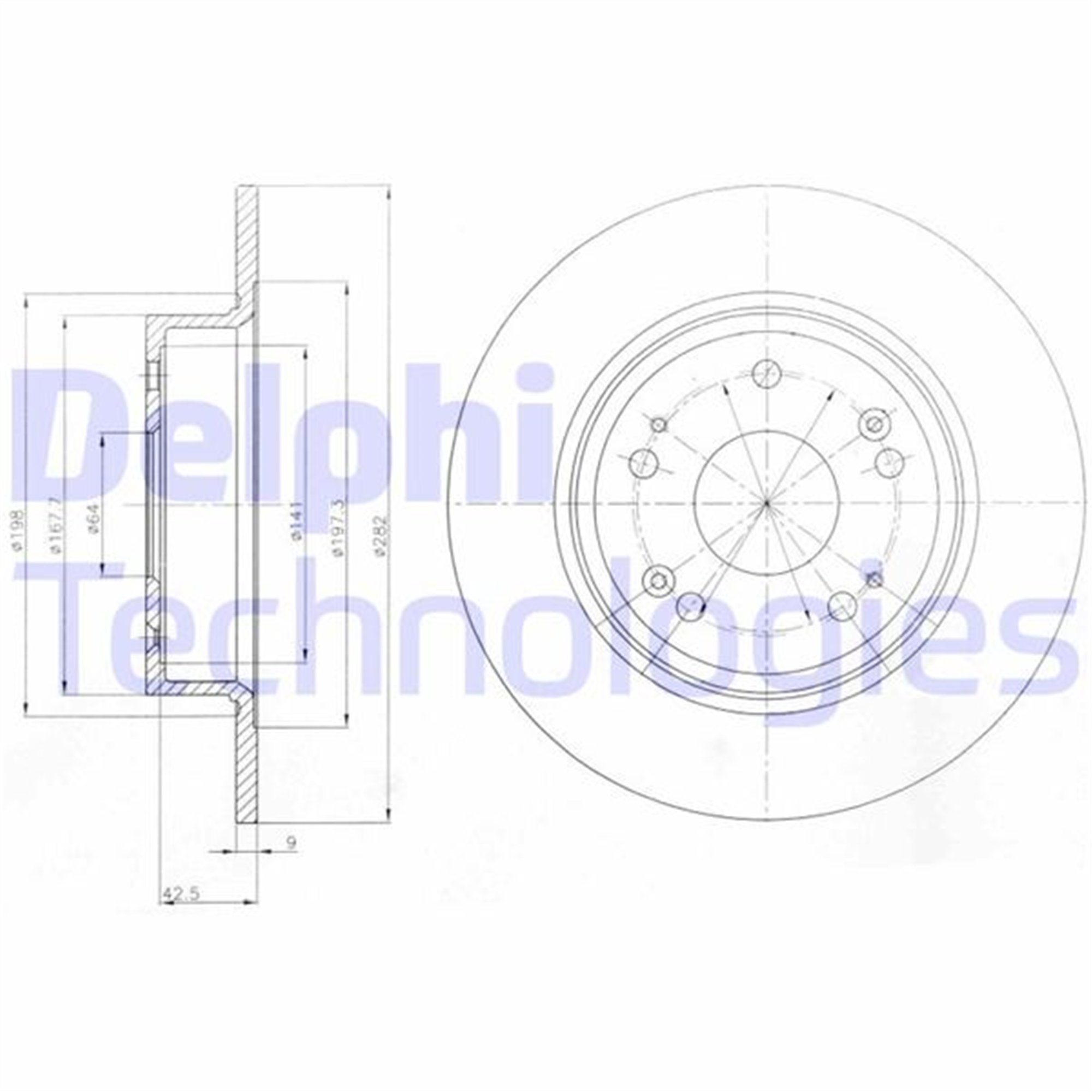 ARKA FREN DİSKİ DOLU TİP HONDA ACCORD 2.0L R20A3 CU1 kasa 08-15 282 çap x 5 bijon - Takım disk fiyatıdır