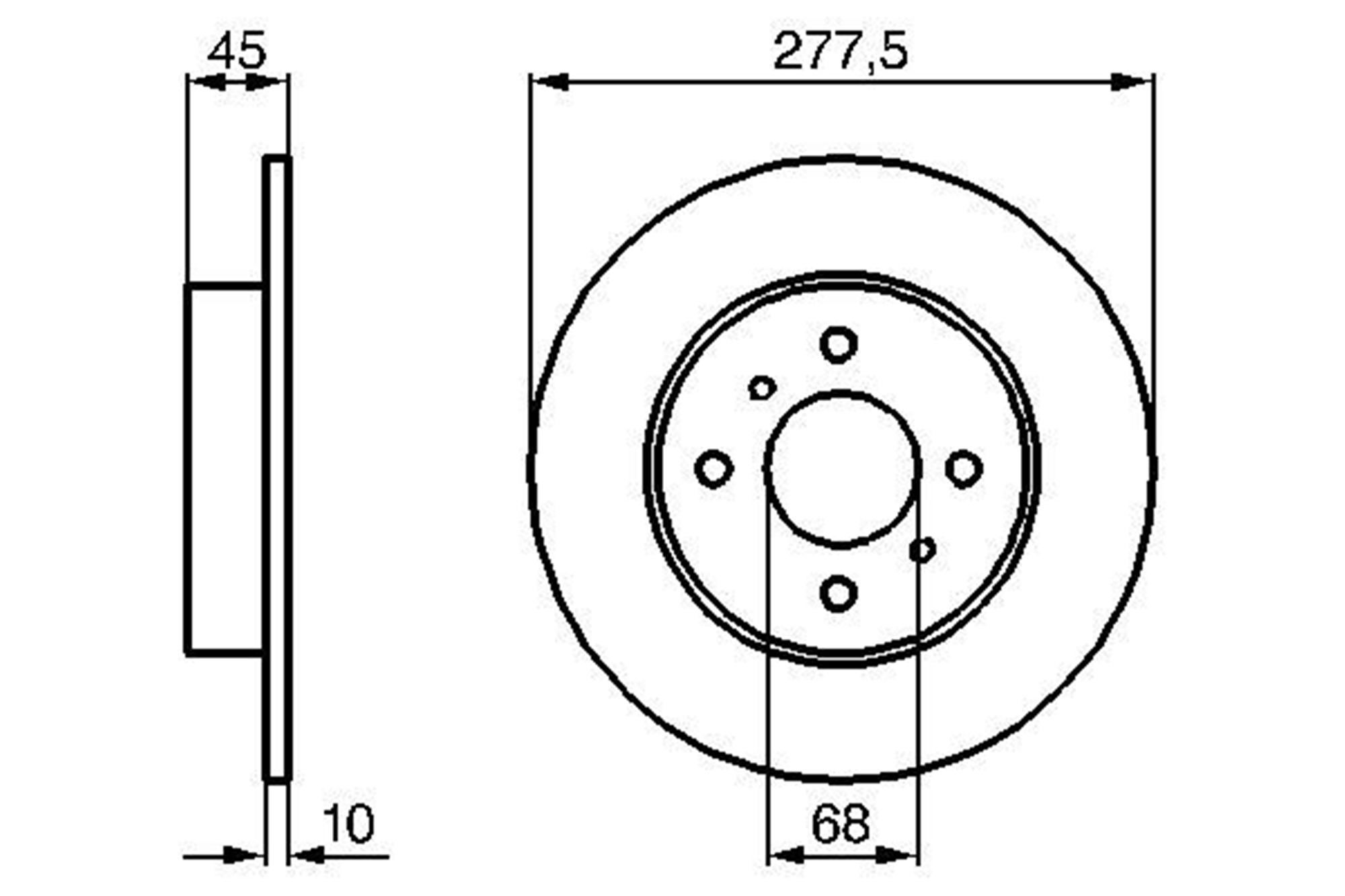 ARKA FREN DİSKİ DOLU TİP NISSAN PRIMERA 1.6L QG16DE P11 99-01 1.8L QG18DE P11 99-01 278 çap x 4 b ijon - Adet disk fiyatıdır