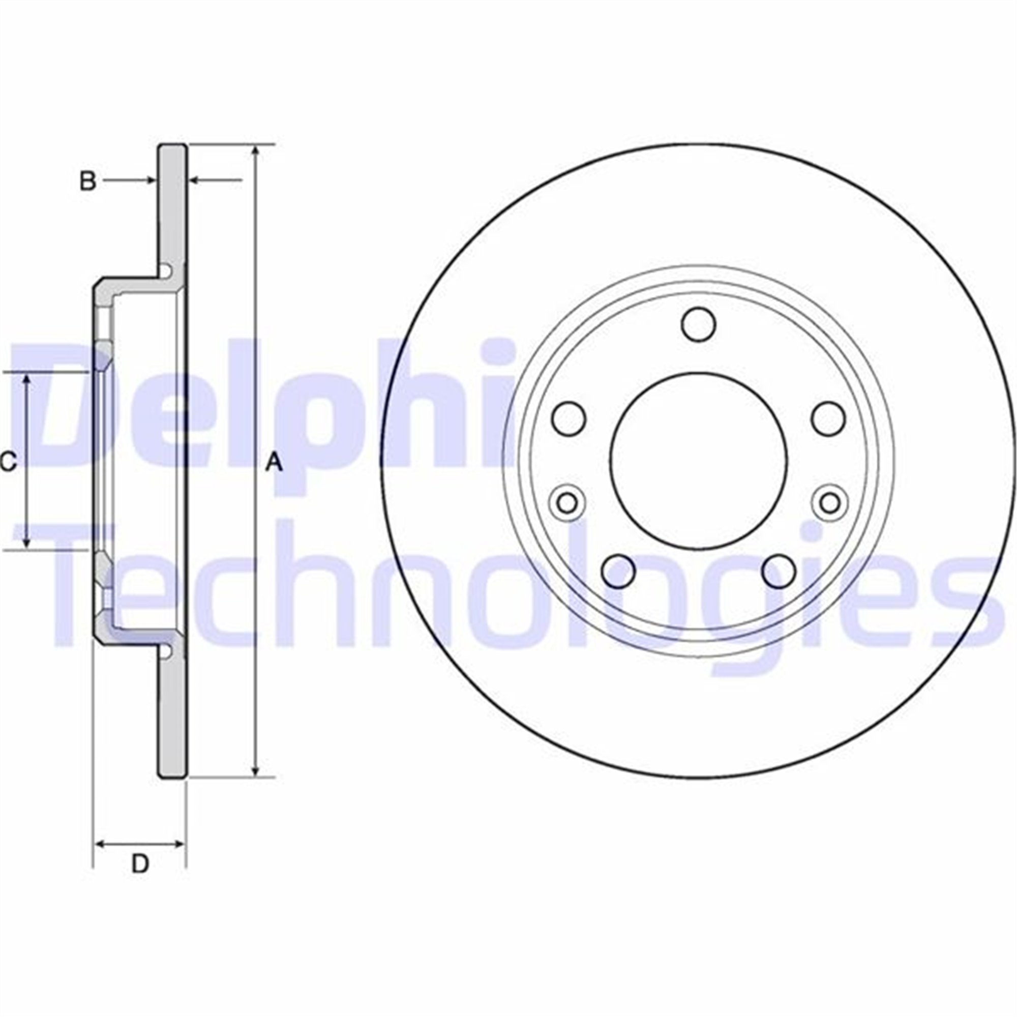 ARKA FREN DİSKİ PEUGEOT P308 13>21 249x35x5DL DOLU