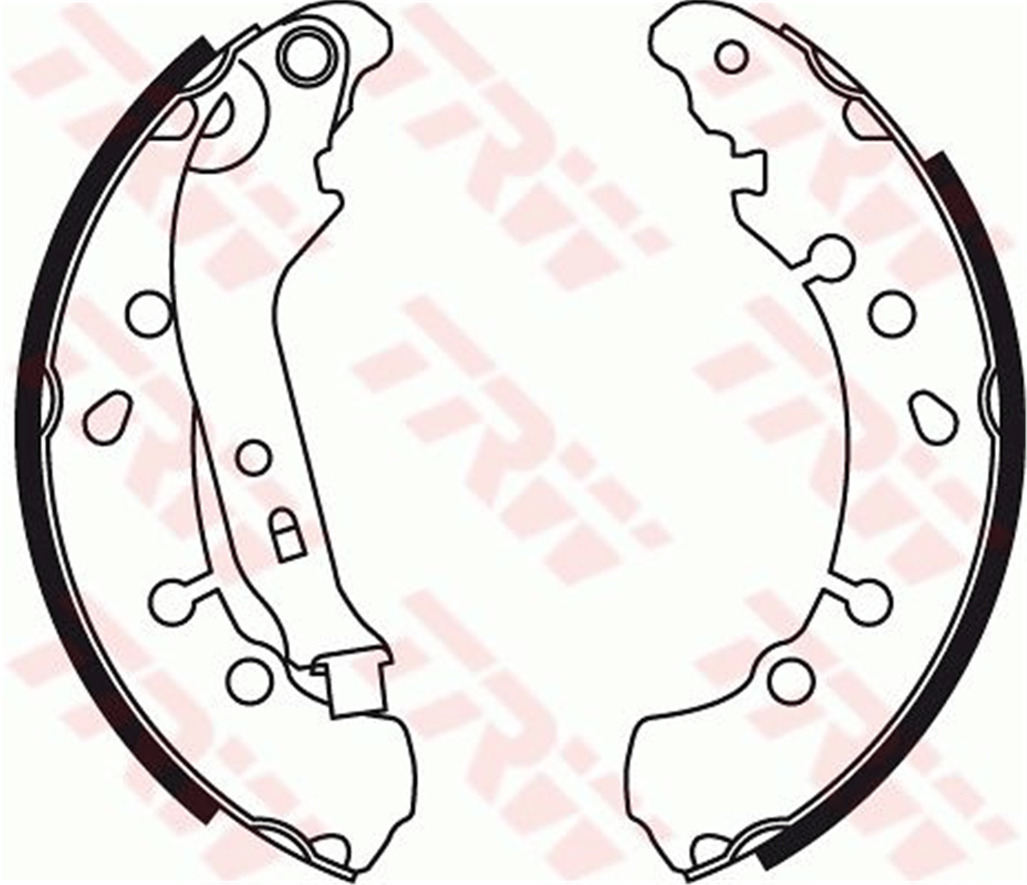 ARKA KAMPANA PABUÇ BALATA TOYOTA YARIS 1.0L 1KR-FE KSP90 KSP130 06-20 / 1.3L 2SZFE SCP90 VVTI 06-11 / 1.33L 1NR-FE NSP90 NSP130 06-17 / 1.4L 1NDTV NLP90 NLP130 06-18