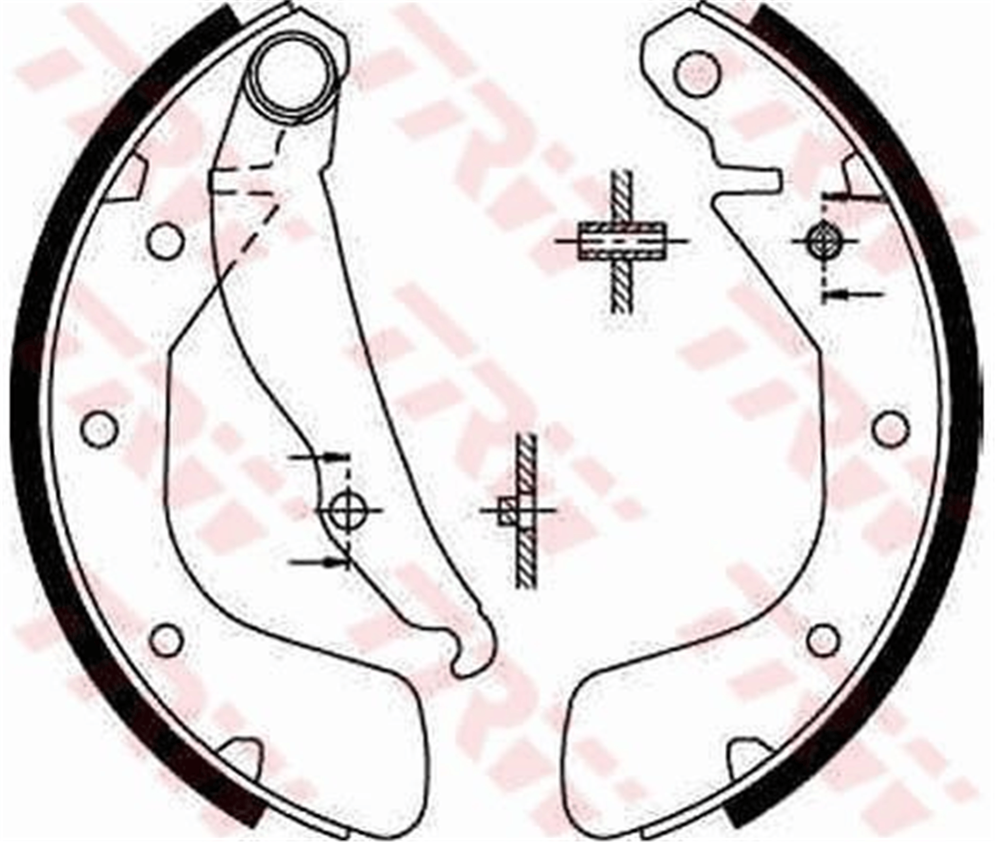 ARKA PABUÇ BALATA CORSA C 00-09 VECTRA A 93-95 ASTRA F 91-98 LACETTI 05 >NUBIRA 03 > 200x46