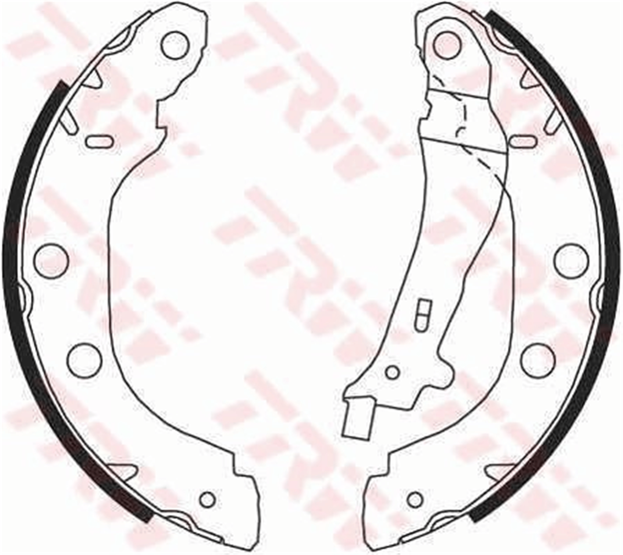 ARKA PABUÇ BALATA KNG 1.2 1.5DCİ 1.6 1.9 97 >05 > NISSAN PRIMERA 1.6 1.8 2.0TD 96-01 228x42