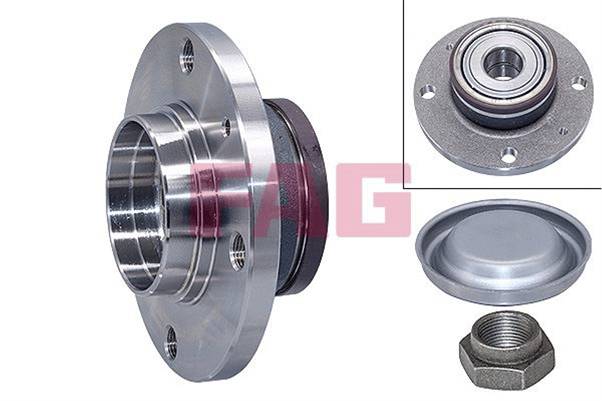 ARKA TEKER PORYASI KOMPLE ABS Lİ PEUGEOT P206-P206 CC-P206 SW-P1007 02> CITROEN C2-C3 02> 4 BİJON