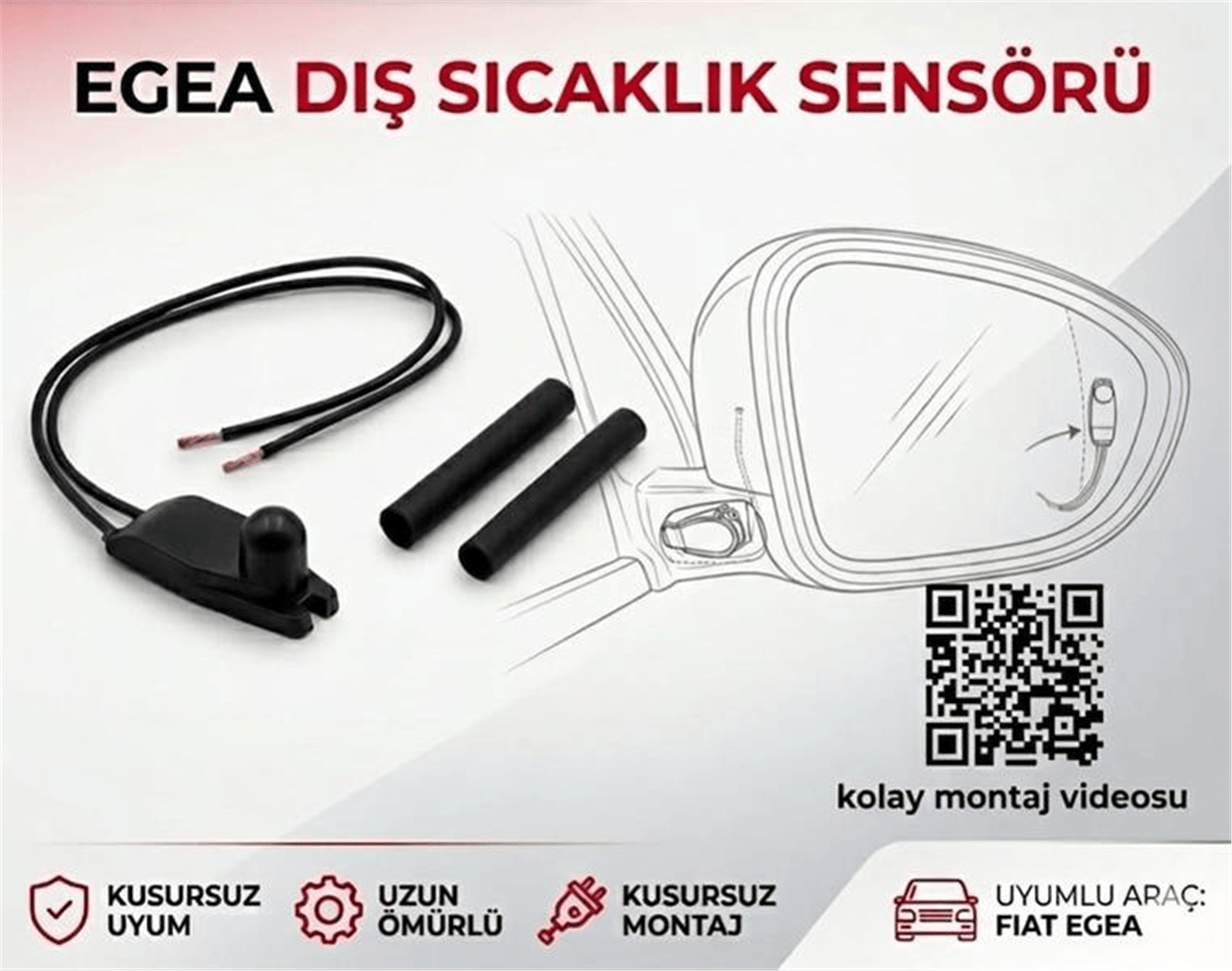 AYNA DIŞ SICAKLIK ISI SENSÖRÜ MÜŞÜRÜ FIAT EGEA