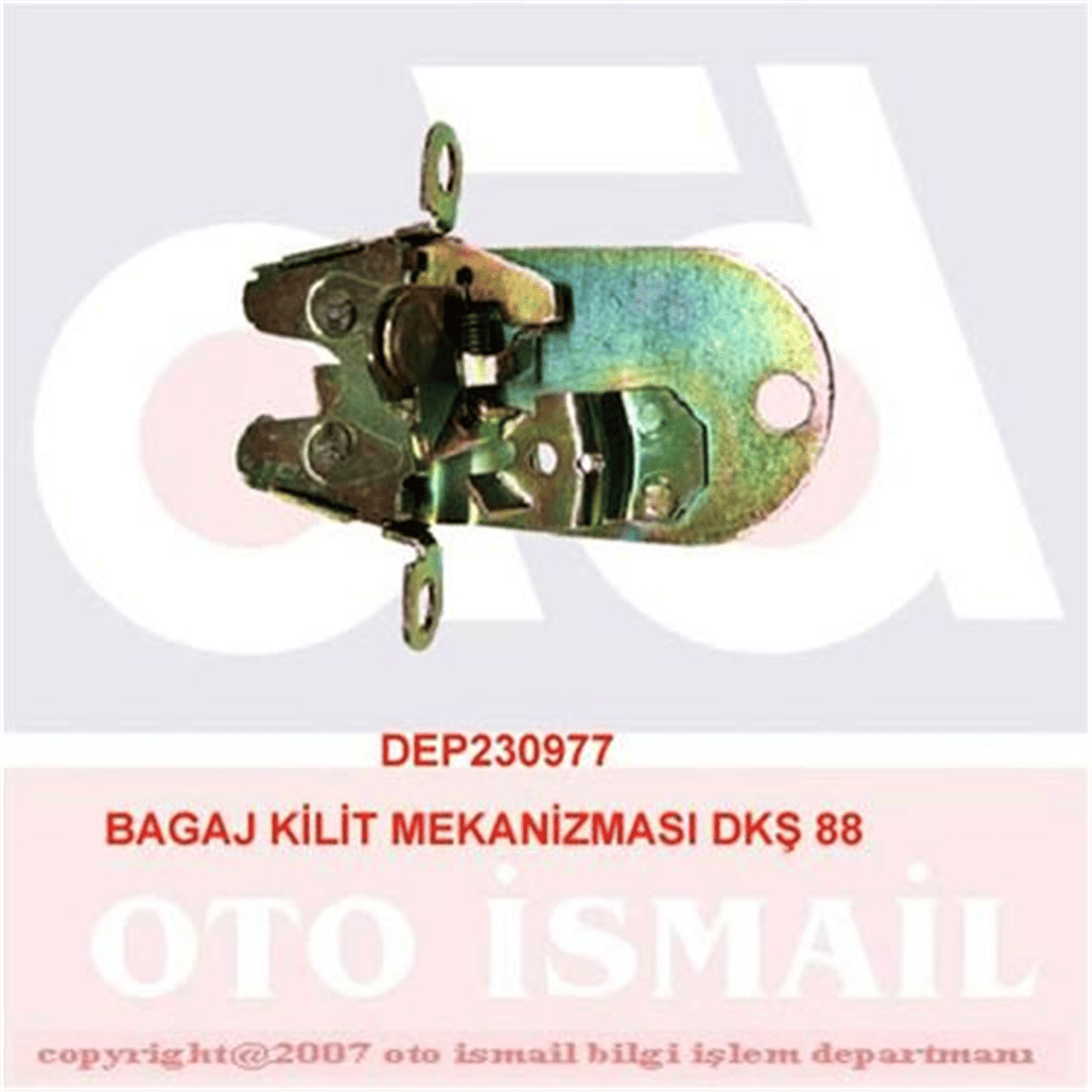 BAGAJ KİLİT MEKANİZMASI DKŞ 88