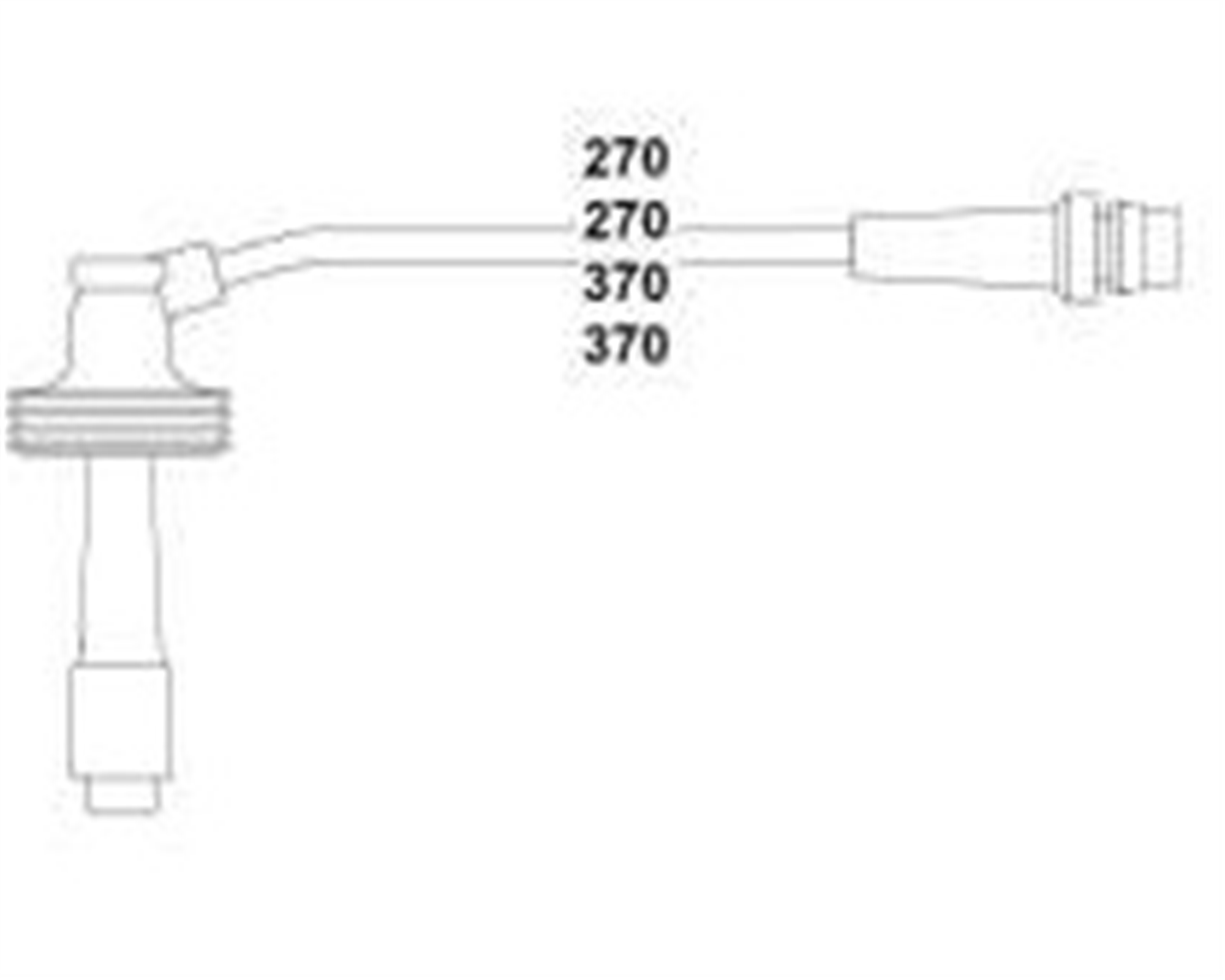 BUJİ KABLO TAKIMI RENAULT LAGUNA-SAFRANE 95> VOLVO S40-V40 95> 1.8-1.9-2.0 N7Q -B4164-B4184-B4194