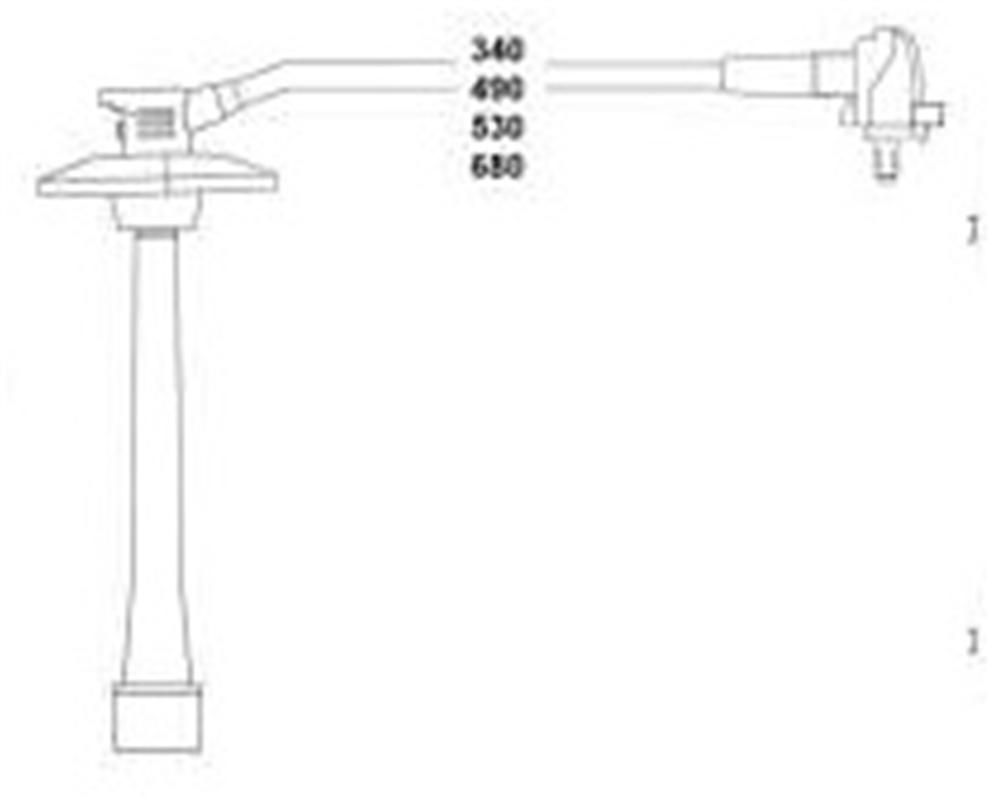 BUJİ KABLOSU TOYOTA CORONA 2.0L 3S-FE ST191 92-94 / CARINA E 2.0L 3S-FE ST191E 95-98 / RAV4 2.0L 3S- FE SXA10 95-00